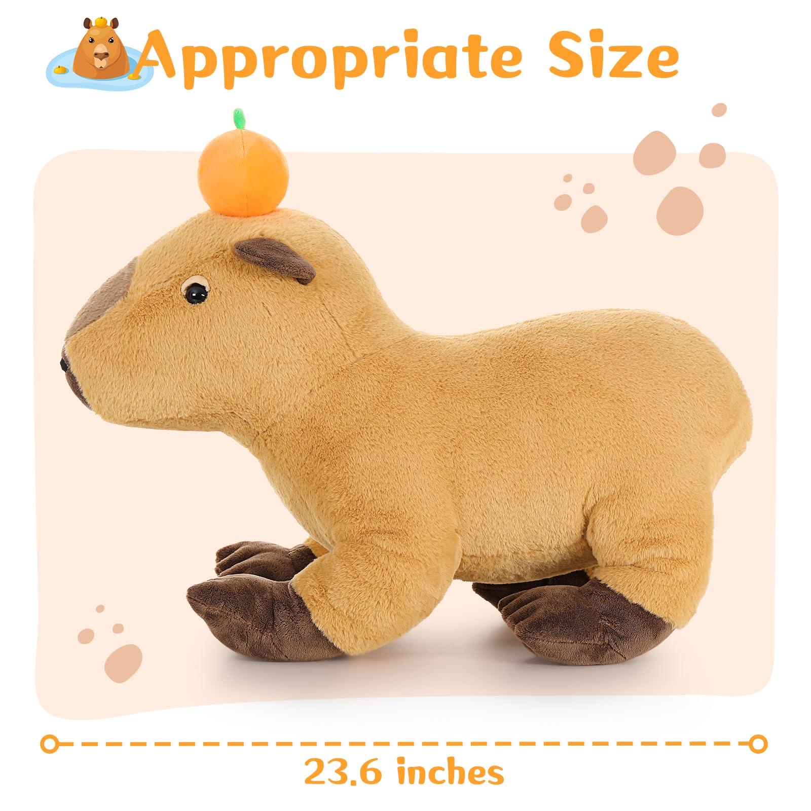 Foto 3 pulgar | Peluche Maogolan Big Capybara De 60 Cm Con Aspecto Realista - Venta Internacional.