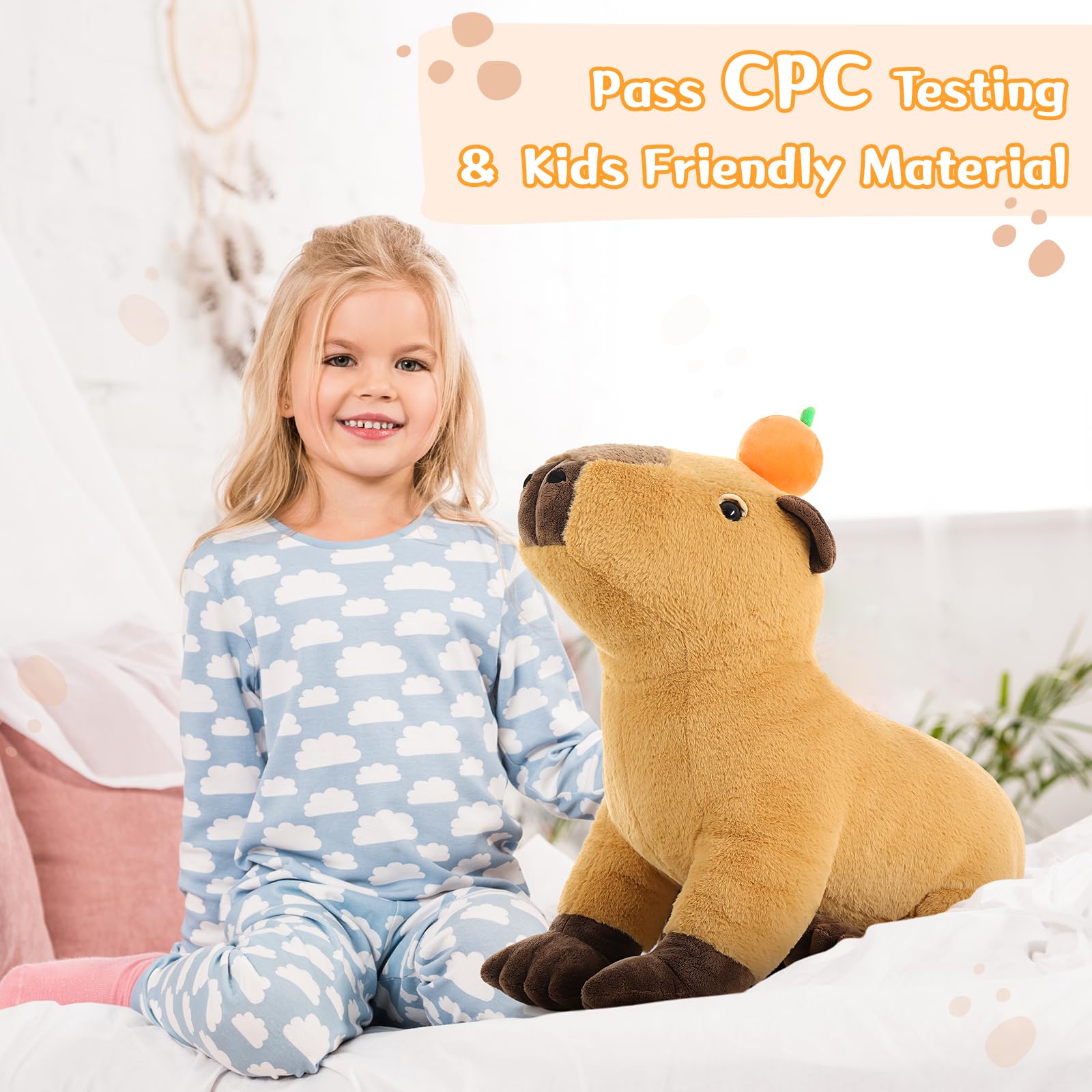 Foto 5 | Peluche Maogolan Big Capybara De 60 Cm Con Aspecto Realista - Venta Internacional.