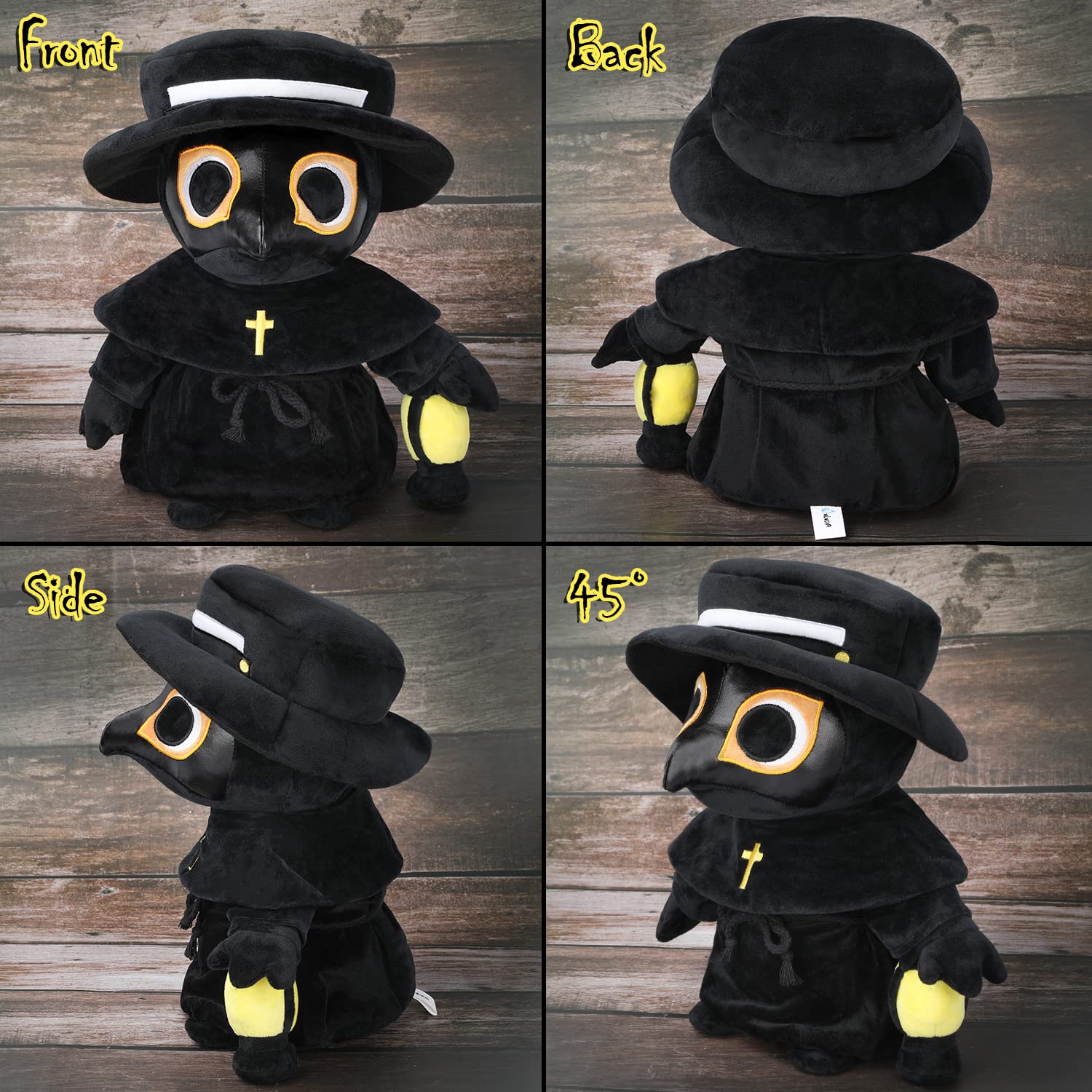 Foto 7 pulgar | Peluche Auluda Plague Doctor De 35 Cm Con Lámpara Para Niños Y Adultos - Venta Internacional.