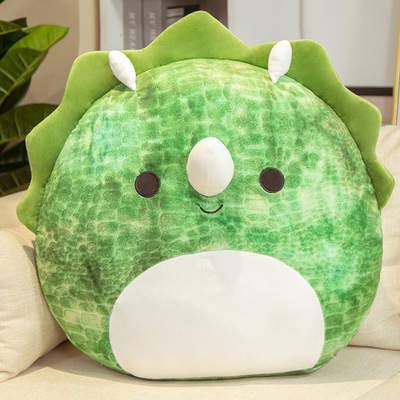 Foto 2 | Peluche Squishmallow Triceratops, 20 Cm, Color Verde - Venta Internacional.