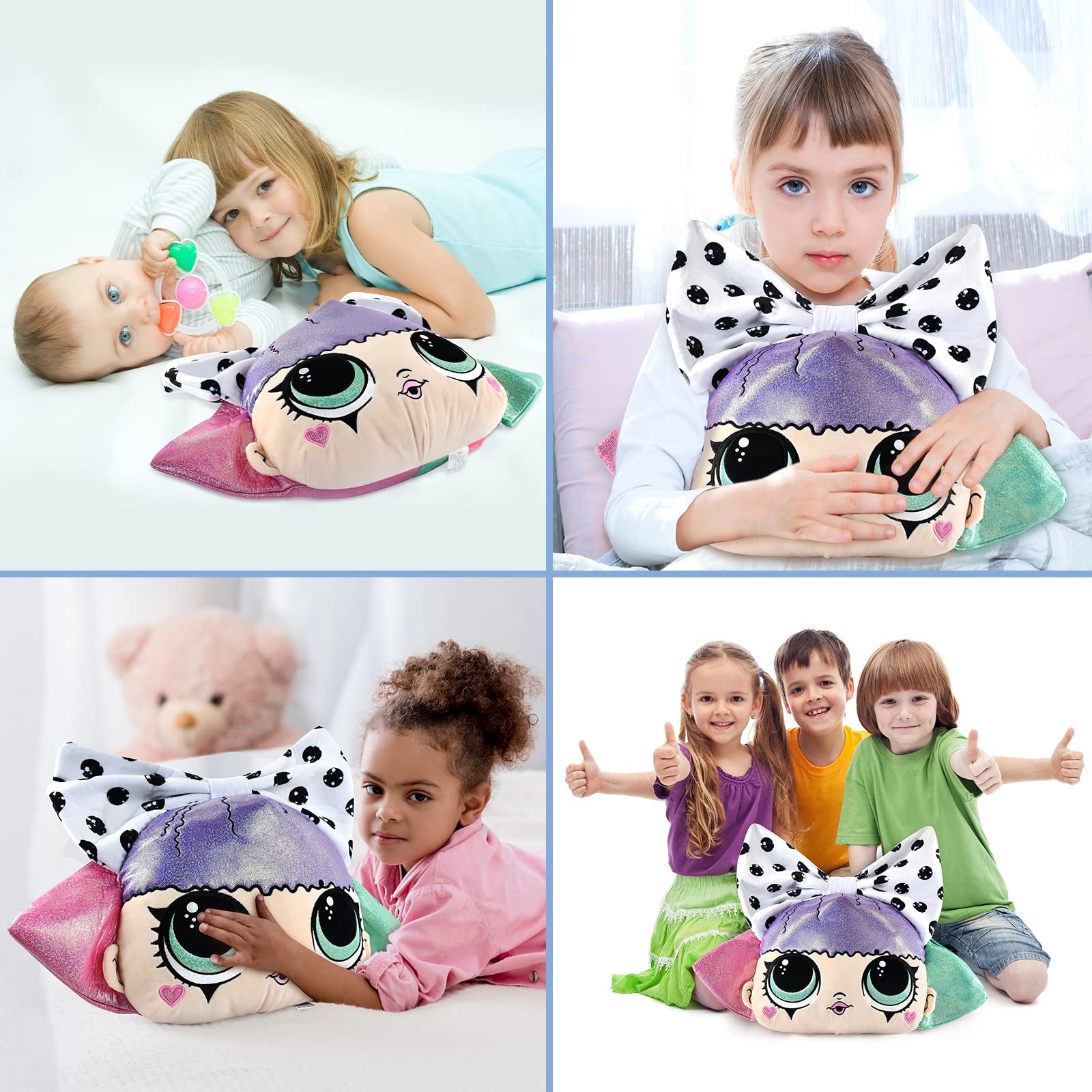 Foto 6 pulgar | Almohada L.o.l. ¡sorpresa! 3d Surprise Doll Limited Plush White - Venta Internacional.