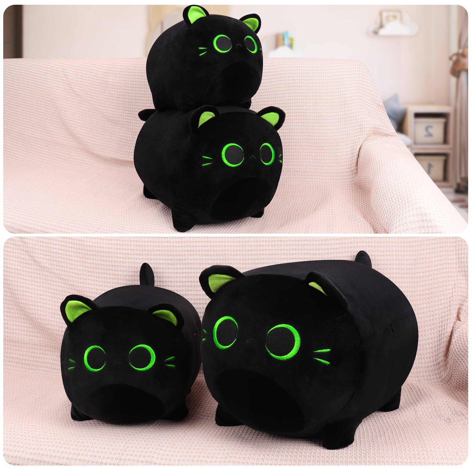 Foto 6 | Peluche De Peluche Auspicious Beginning Black Cat, 48 Cm - Venta Internacional.