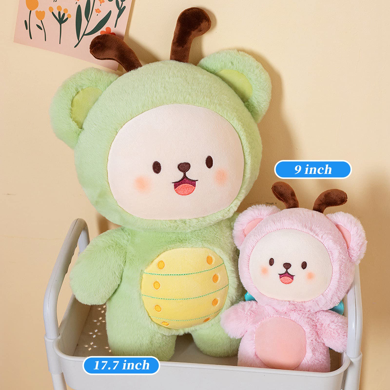 Foto 5 pulgar | Almohada De Peluche Con Forma De Melocotón Y Abeja, 23 Cm, De Regalo Para Niños - Venta Internacional.