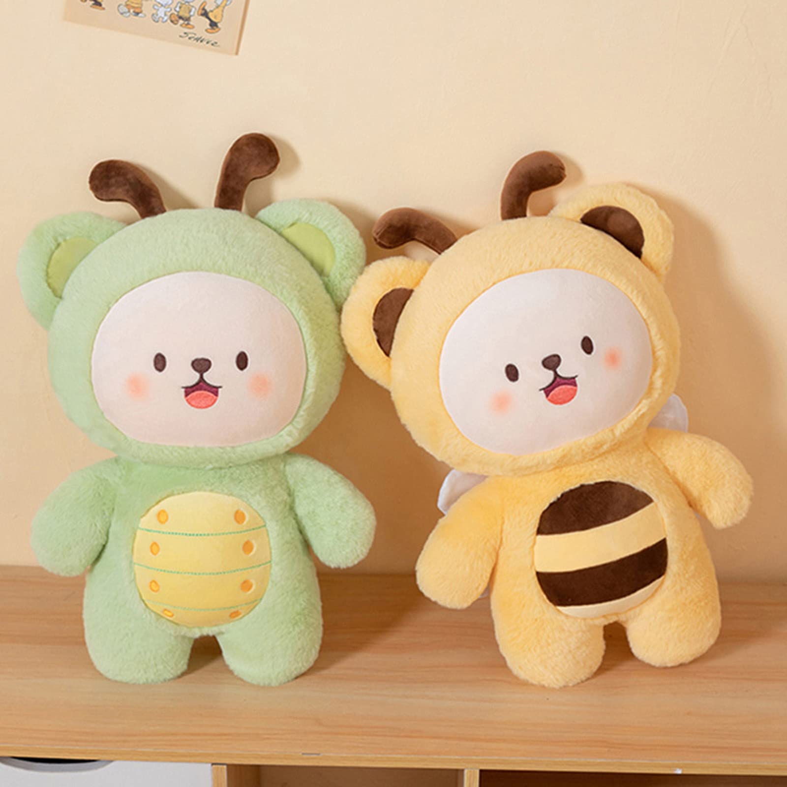 Foto 7 pulgar | Almohada De Peluche Con Forma De Melocotón Y Abeja, 23 Cm, De Regalo Para Niños - Venta Internacional.