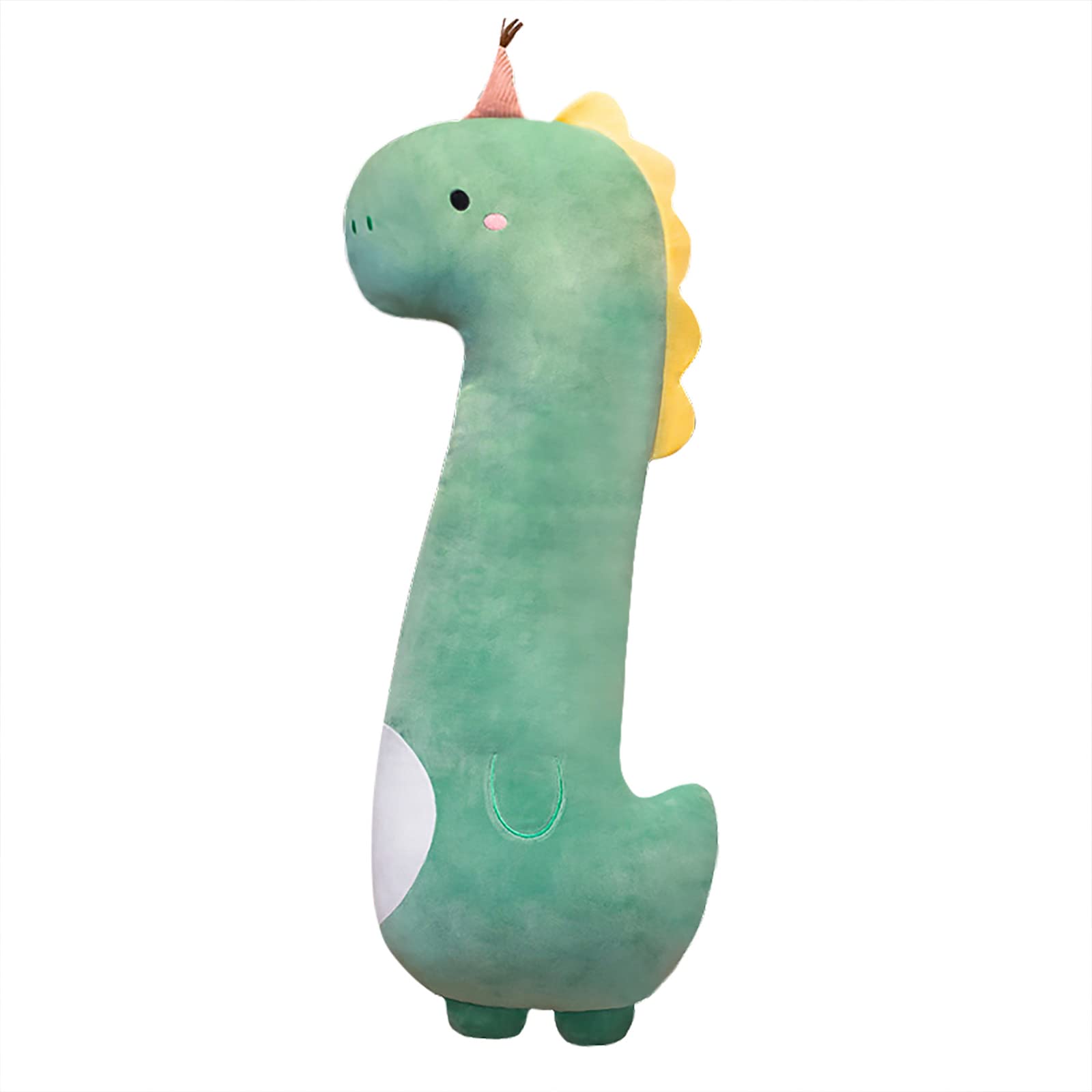 Almohada Larga De Felpa Con Diseño De Dinosaurio, Color Verde Peach Cat, Para Niñas Y Niños - Venta Internacional.