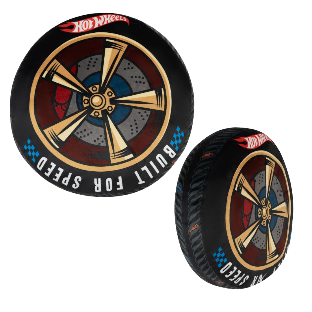 Cojín Decorativo Franco Hot Wheels Redondo De 14 Cm - Venta Internacional. $642