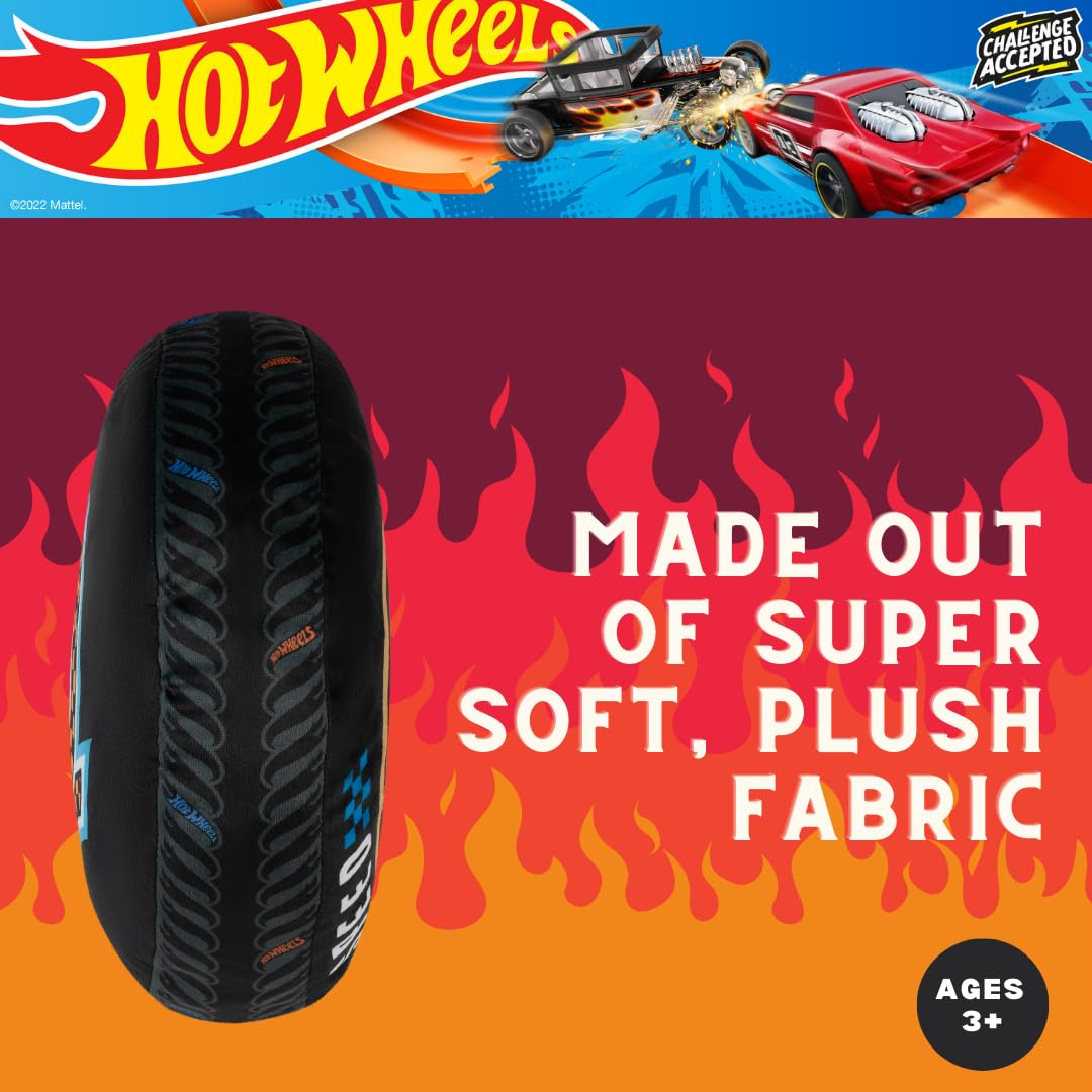 Foto 6 pulgar | Cojín Decorativo Franco Hot Wheels Redondo De 14 Cm - Venta Internacional.