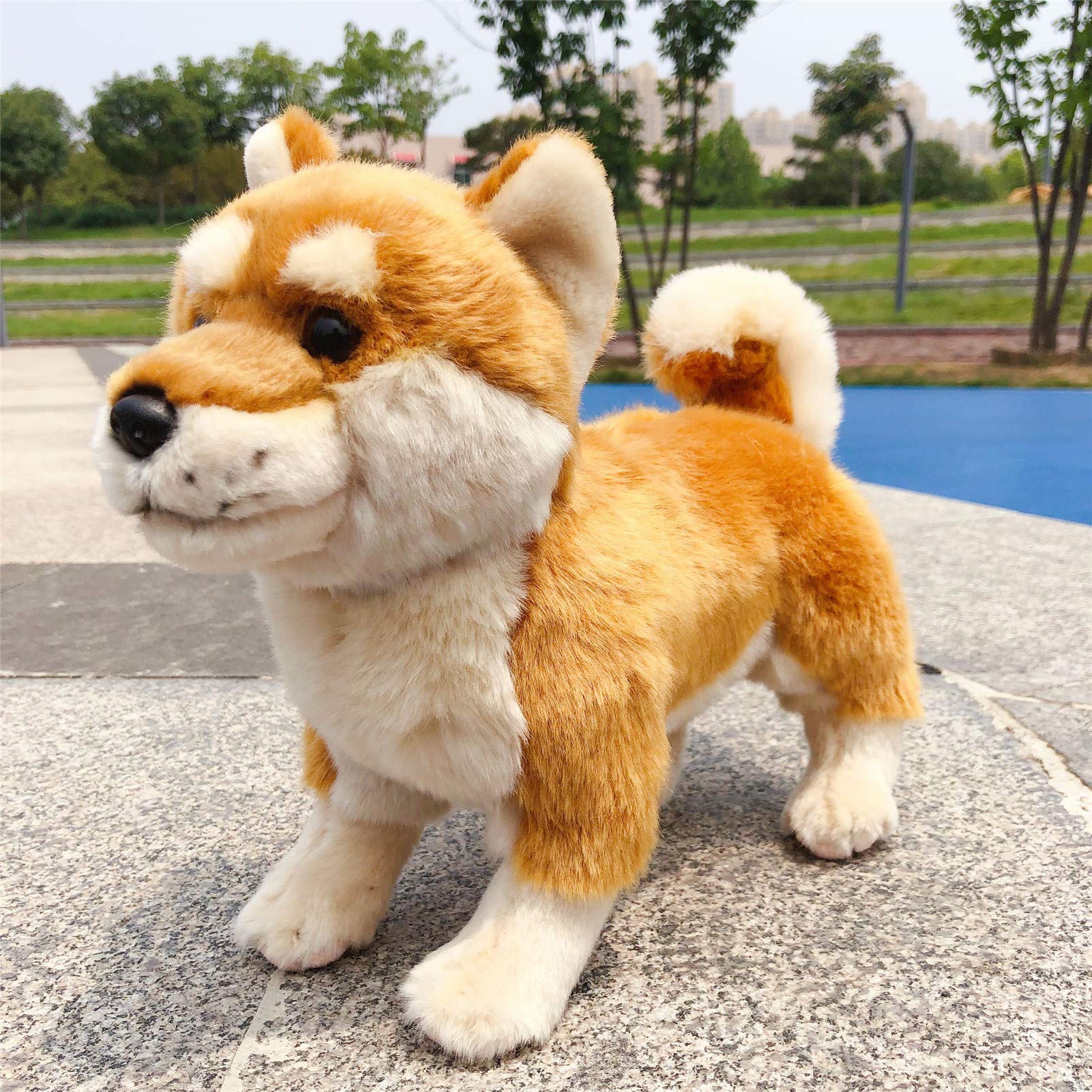 Foto 2 | Almohada De Peluche Tammyflyfly Shiba Inu Corgi De 30 Cm, Color Marrón - Venta Internacional.