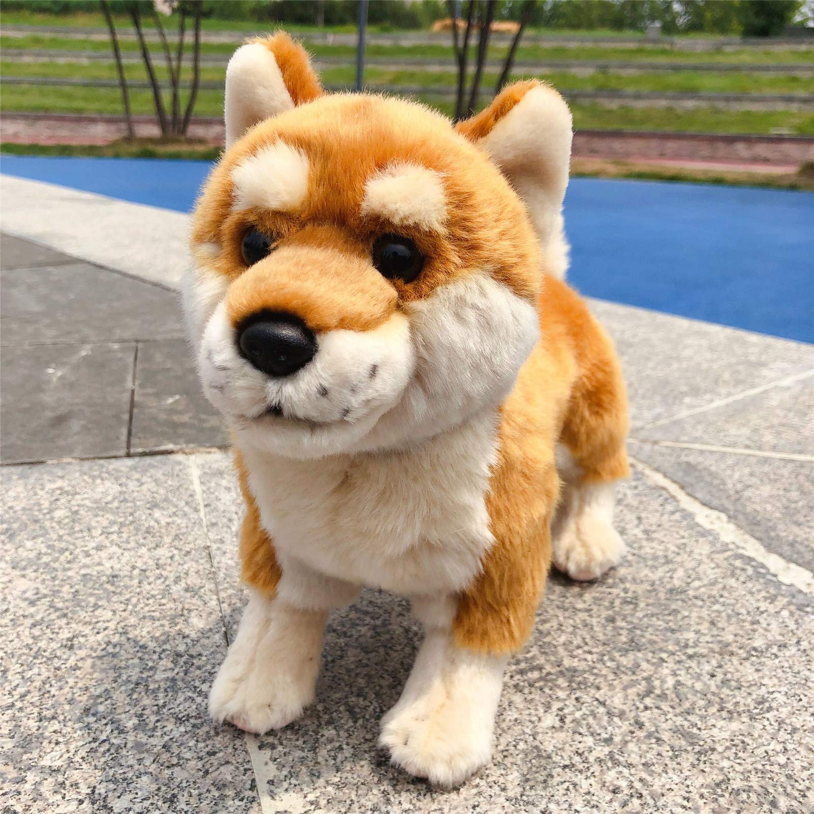 Foto 4 pulgar | Almohada De Peluche Tammyflyfly Shiba Inu Corgi De 30 Cm, Color Marrón - Venta Internacional.