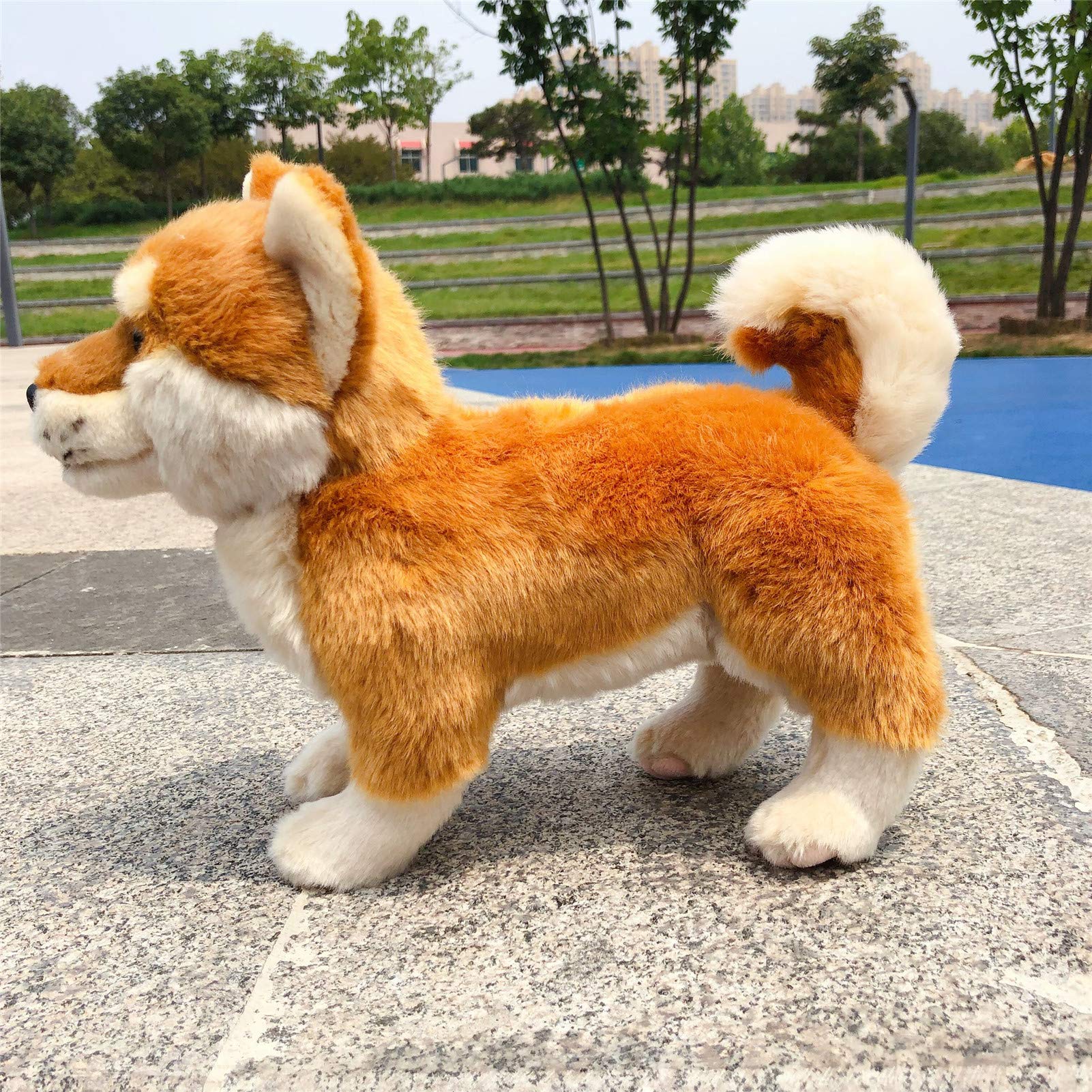 Foto 5 pulgar | Almohada De Peluche Tammyflyfly Shiba Inu Corgi De 30 Cm, Color Marrón - Venta Internacional.