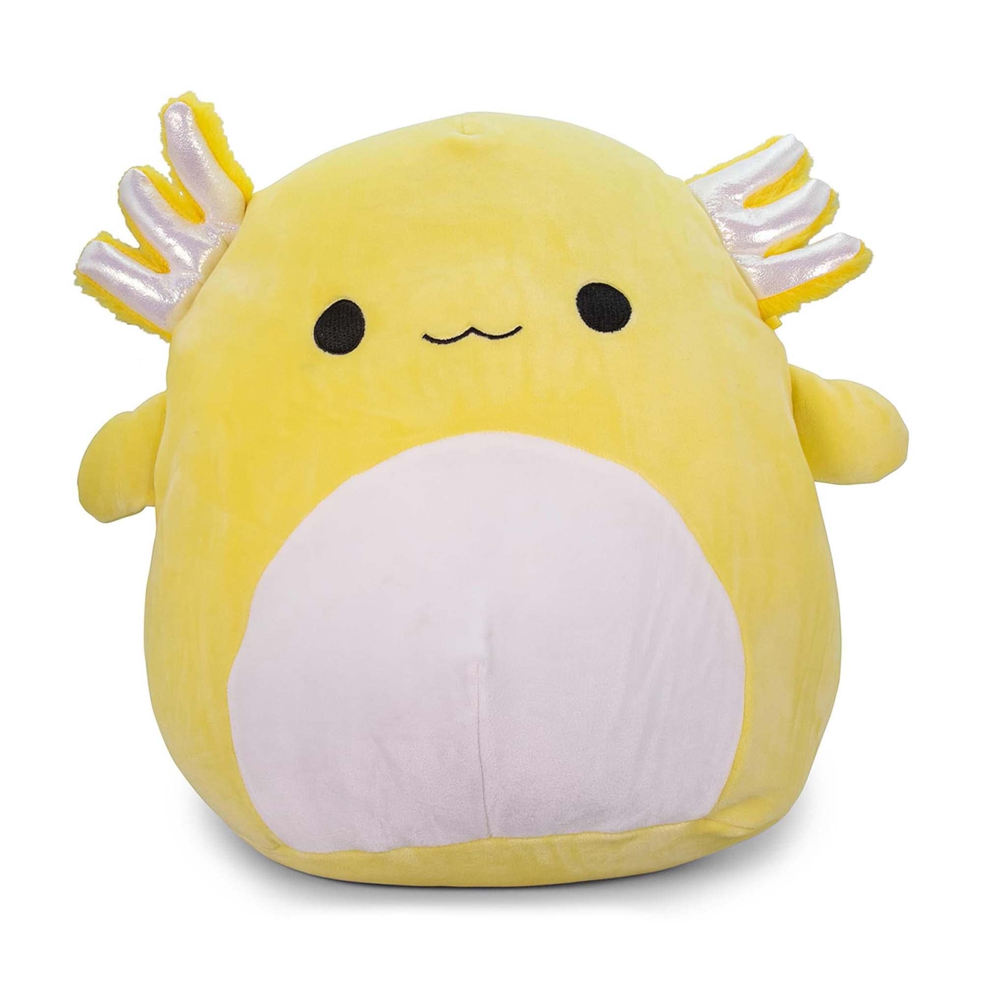 Foto 2 pulgar | Almohada De Felpa Squishmallow Treyton Axoltl Amarilla 30 Cm - Venta Internacional.