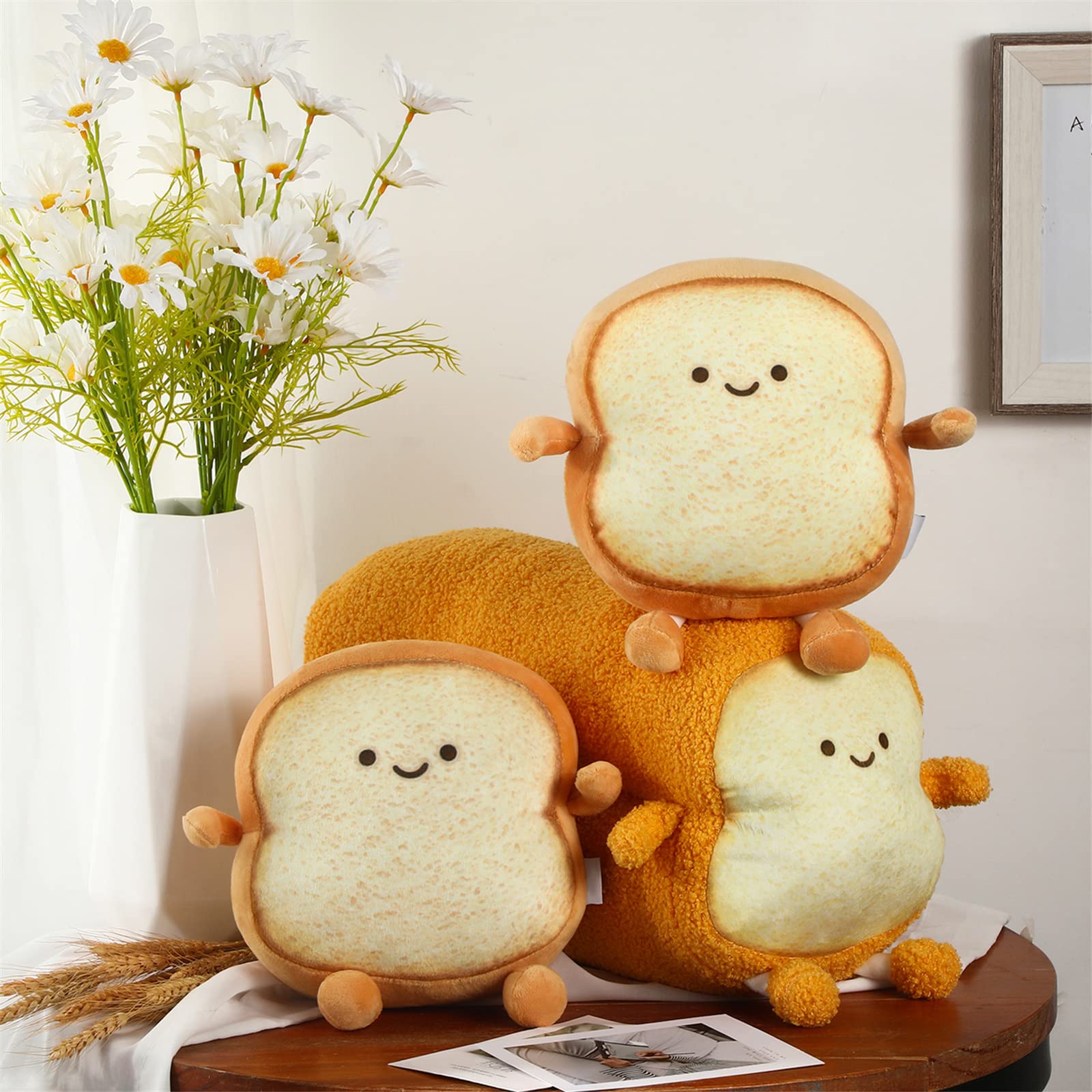 Pan Tostado Para El Día De San Valentín De Peluche Pillow Yookeer, 3 Unidades - Venta Internacional.