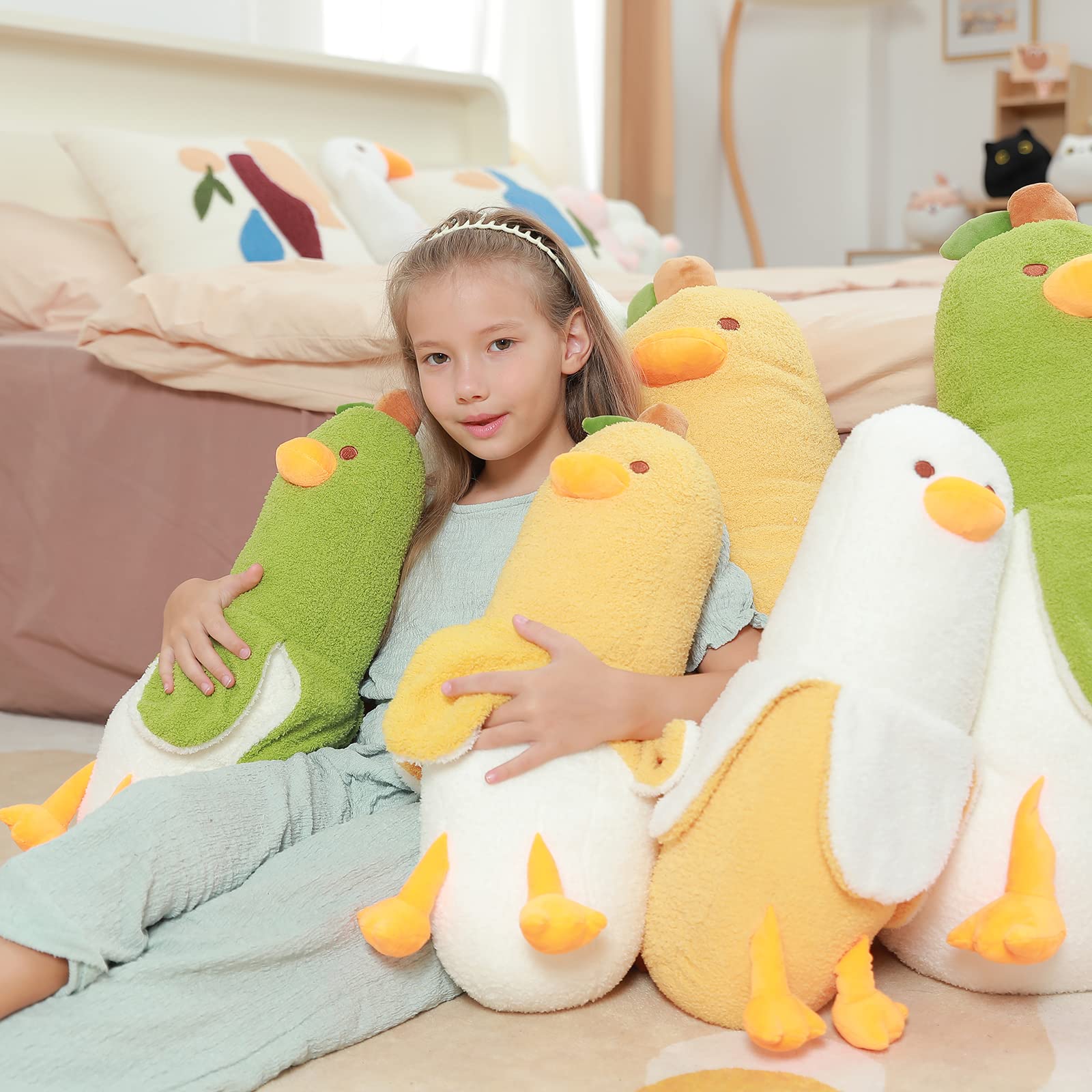 Foto 5 | Peluche Auspicious Beginning Banana Duck De 50 Cm Para Niños - Venta Internacional.