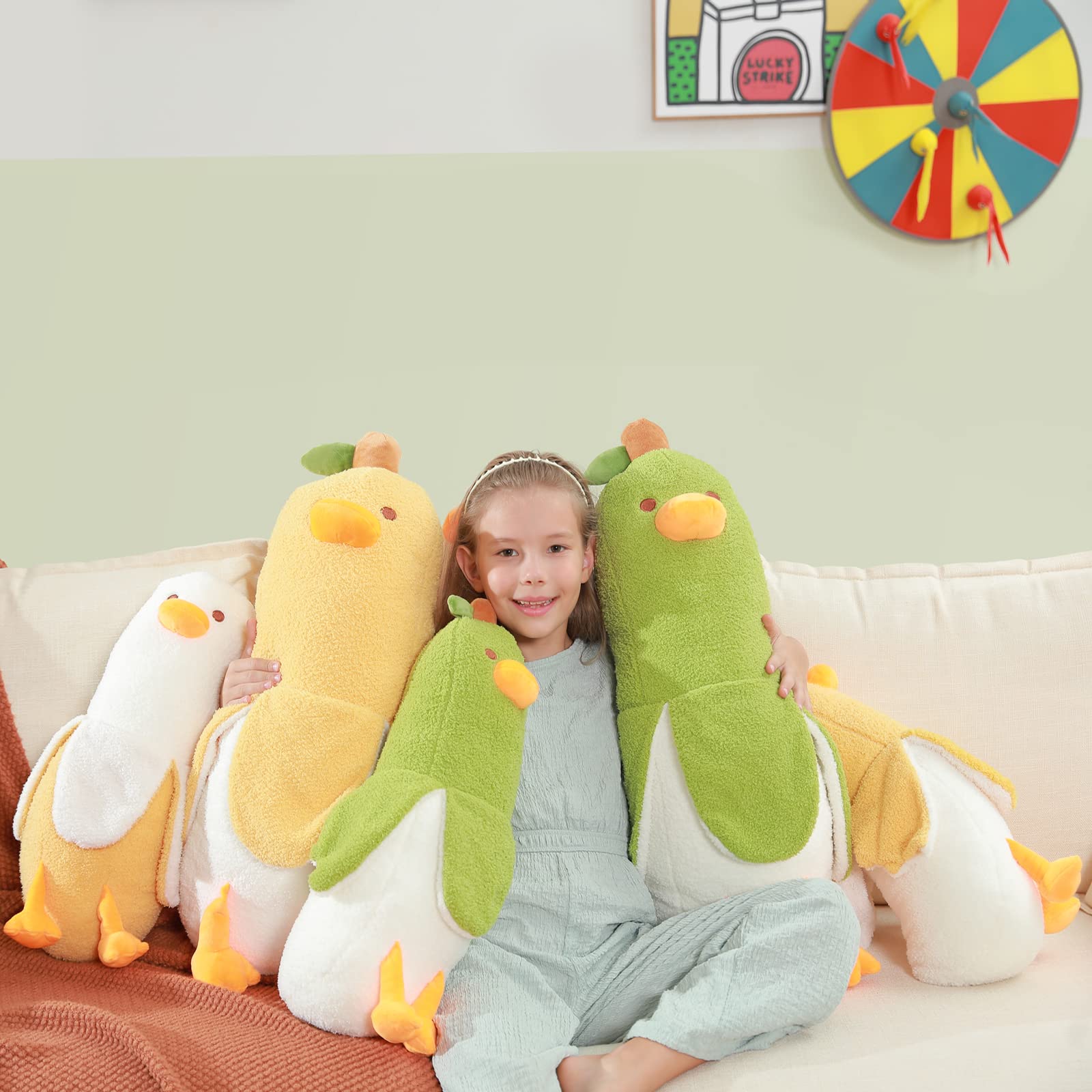 Foto 6 | Peluche Auspicious Beginning Banana Duck De 50 Cm Para Niños - Venta Internacional.