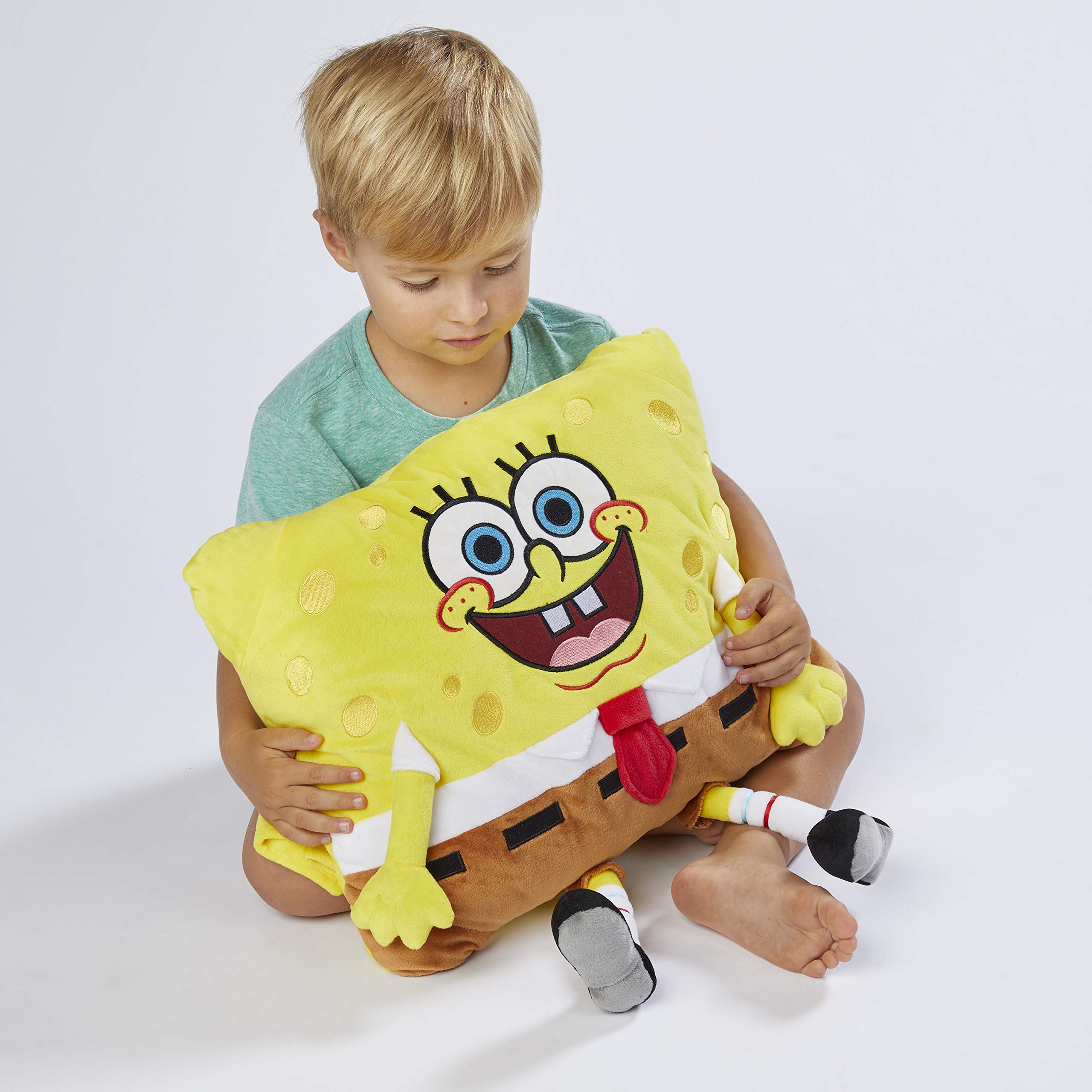 Foto 5 pulgar | Almohada De Peluche Para Mascotas, Nickelodeon, Bob Esponja, 40 Cm - Venta Internacional.