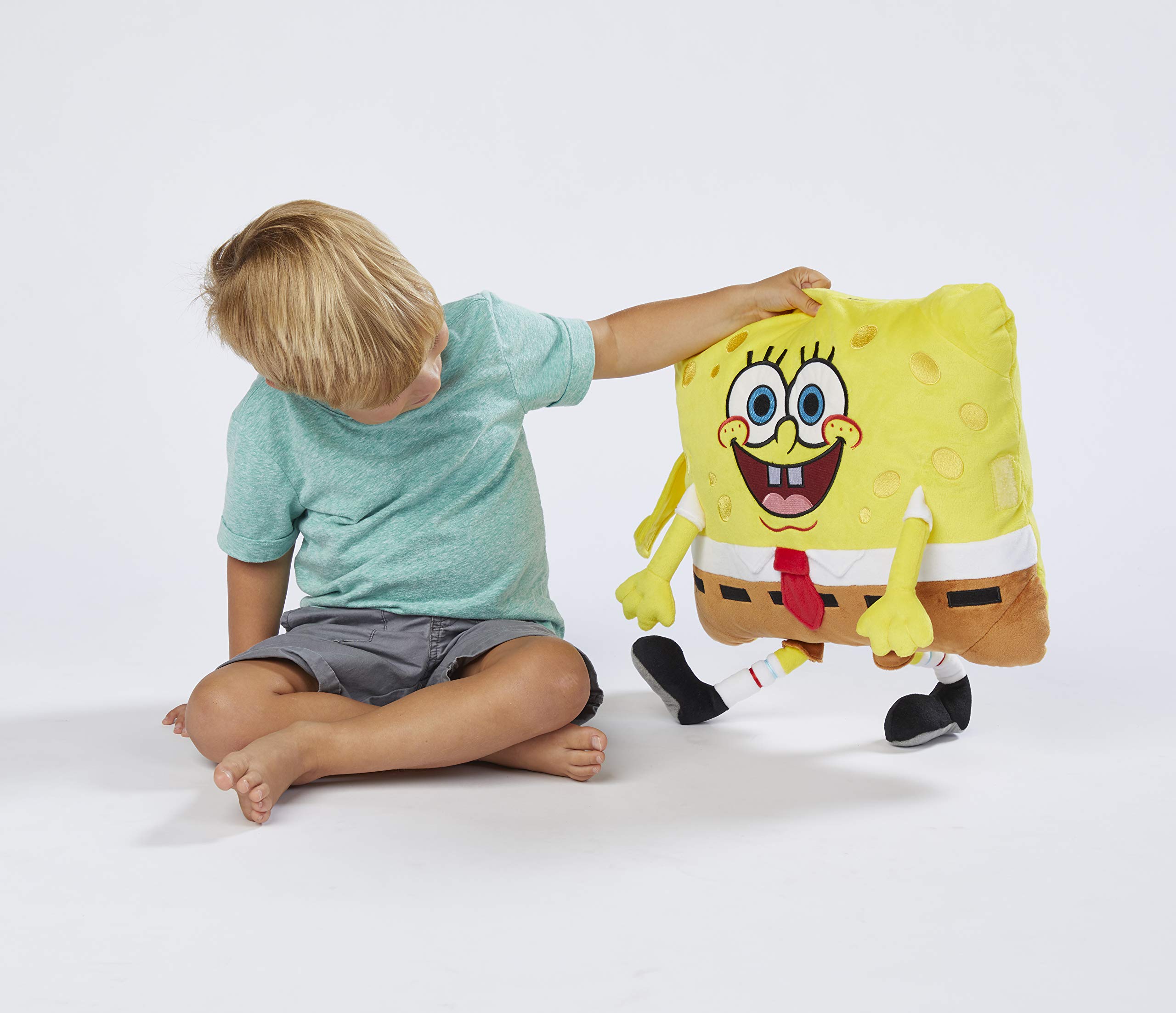 Foto 6 pulgar | Almohada De Peluche Para Mascotas, Nickelodeon, Bob Esponja, 40 Cm - Venta Internacional.