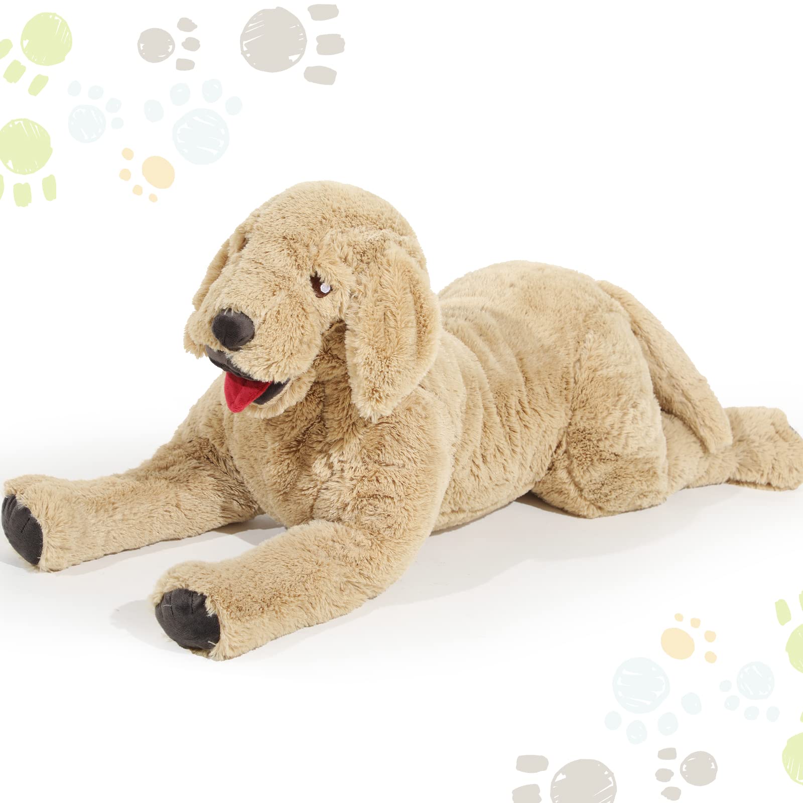 Foto 2 | Peluche Geosar Dog Labrador Fluffy, 85 Cm, Dorado - Venta Internacional.