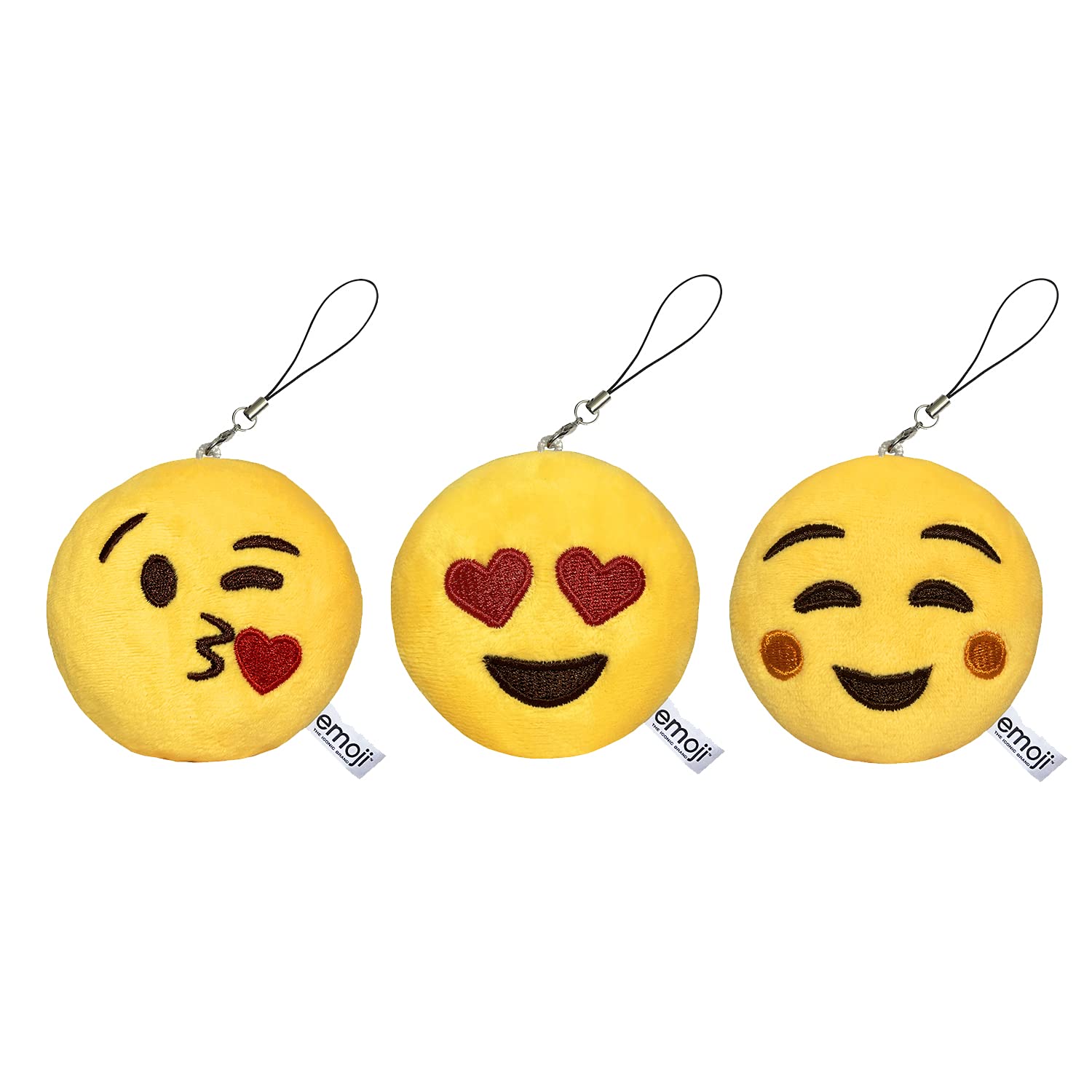 Foto 2 pulgar | Llavero, Cojín De Felpa, Paquete De 3 Emoticonos Icónicos Evz Emoji - Venta Internacional.