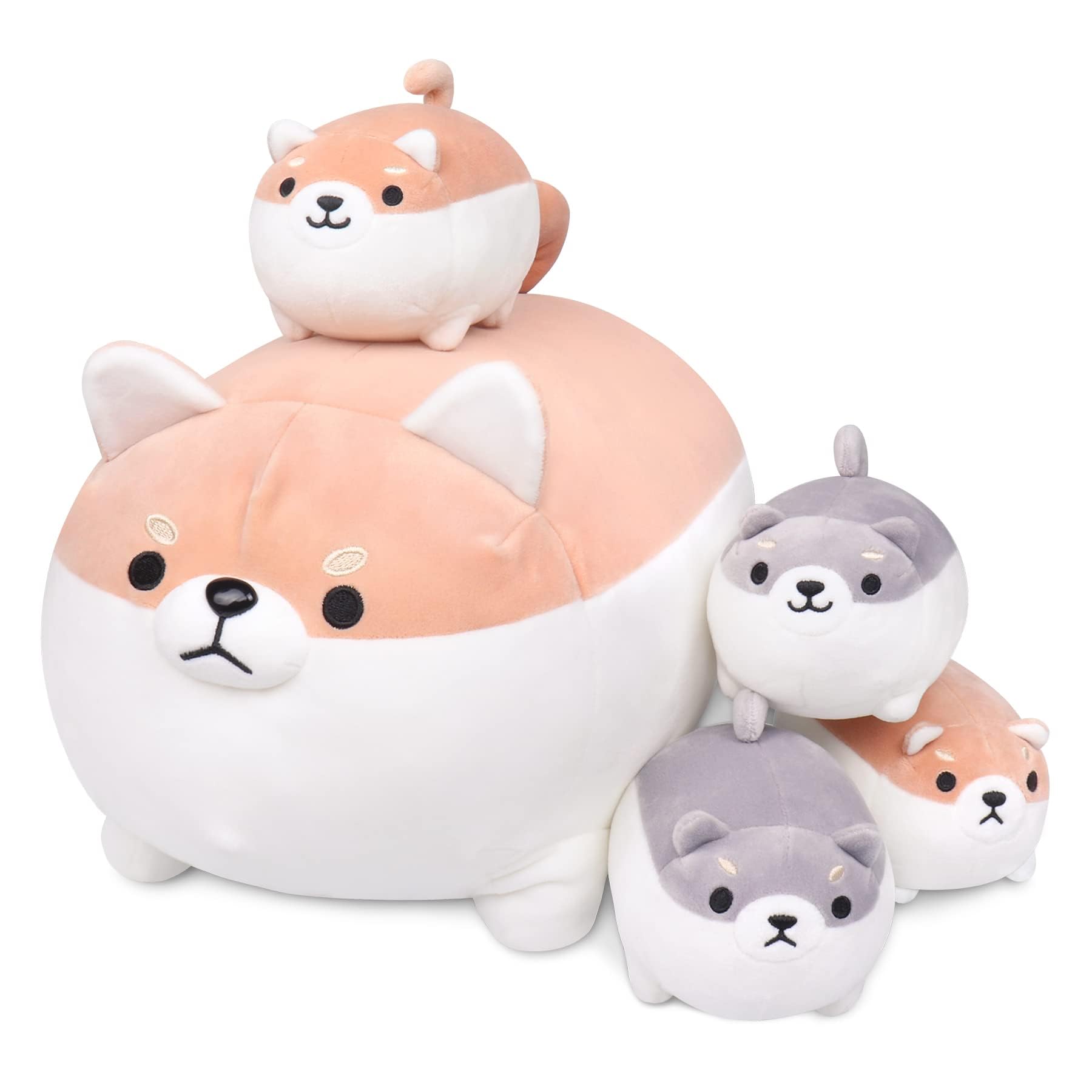 Foto 2 pulgar | Peluche Auspicious Beginning Shiba Inu Corgi Family X5 - Venta Internacional.