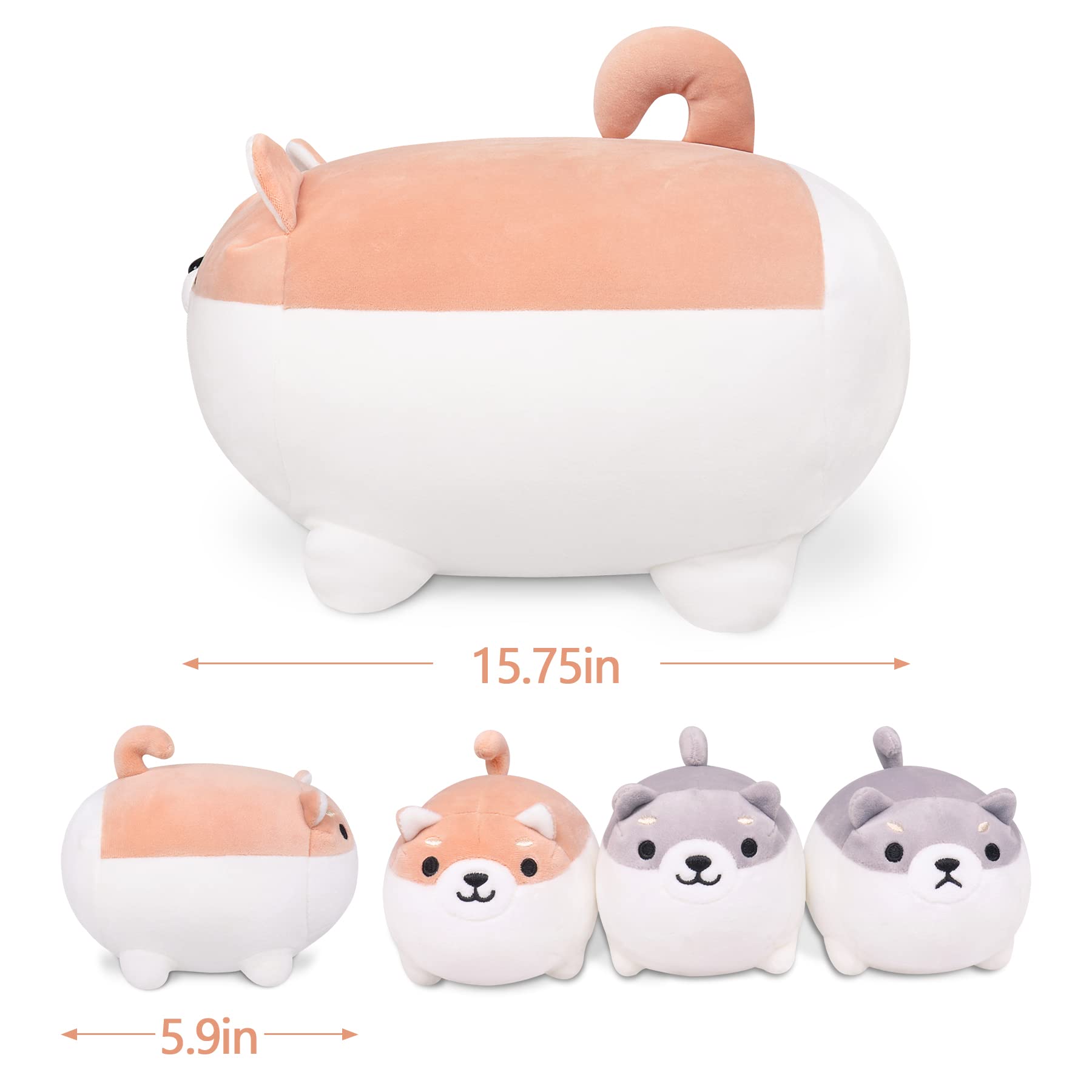 Foto 4 pulgar | Peluche Auspicious Beginning Shiba Inu Corgi Family X5 - Venta Internacional.