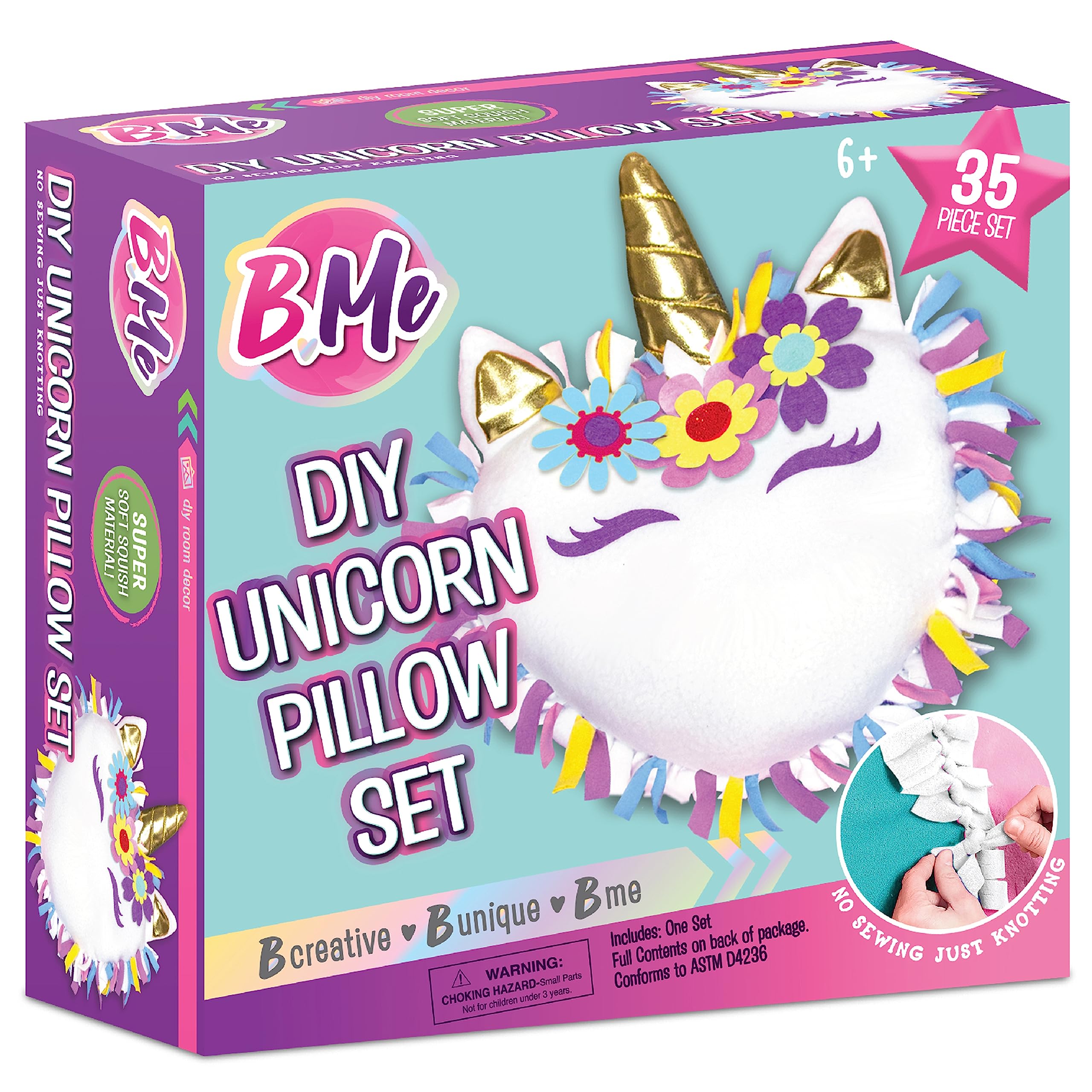 Kit De Almohadas Diy Con Forma De Unicornio B Me, Sin Coser, Haz Tu Propia Almohada Para Mayores De  - Venta Internac