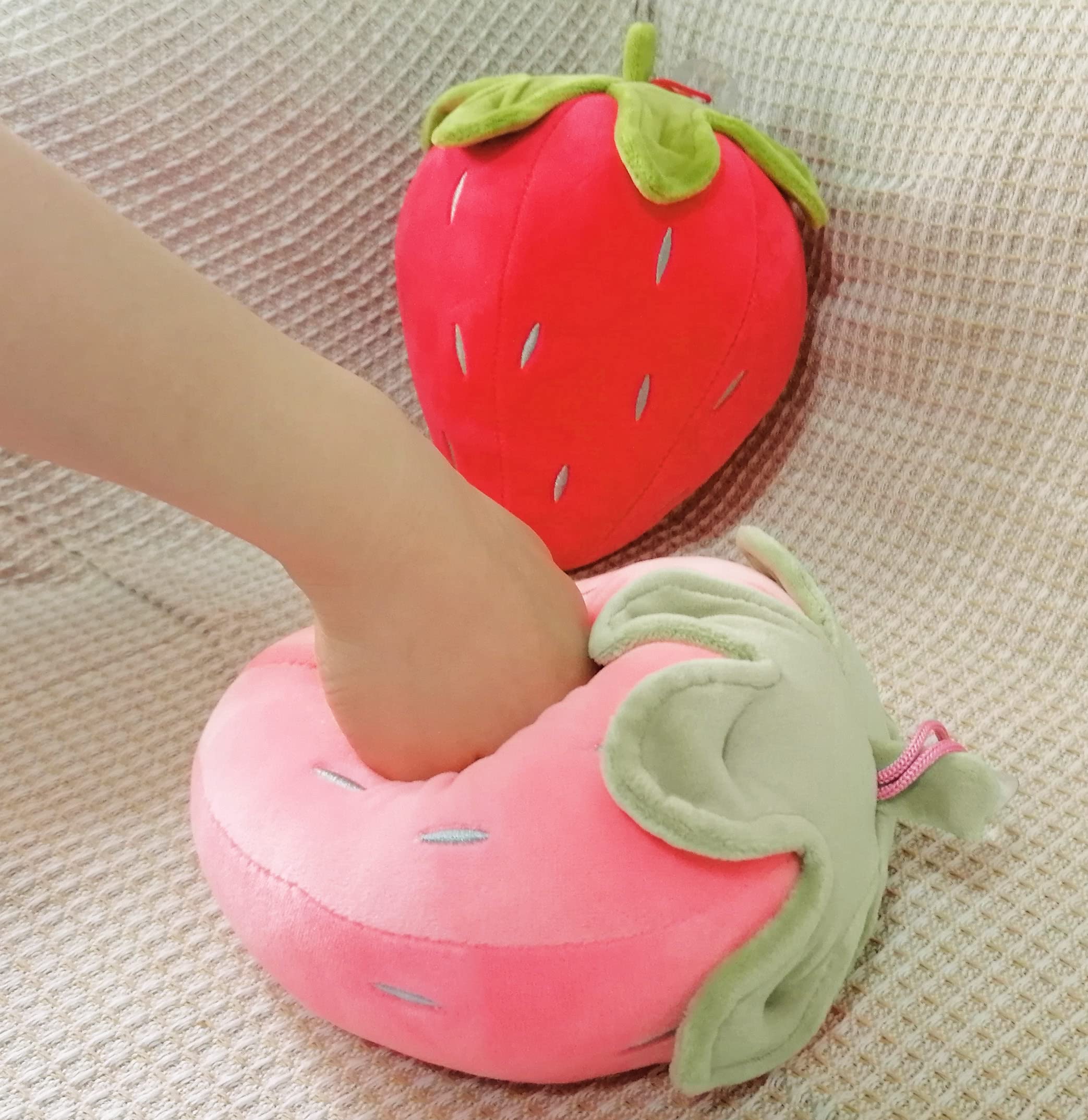 Foto 4 pulgar | Juego De Almohadas De Felpa Xixisa Strawberry Para Niños Y Niñas - Venta Internacional.