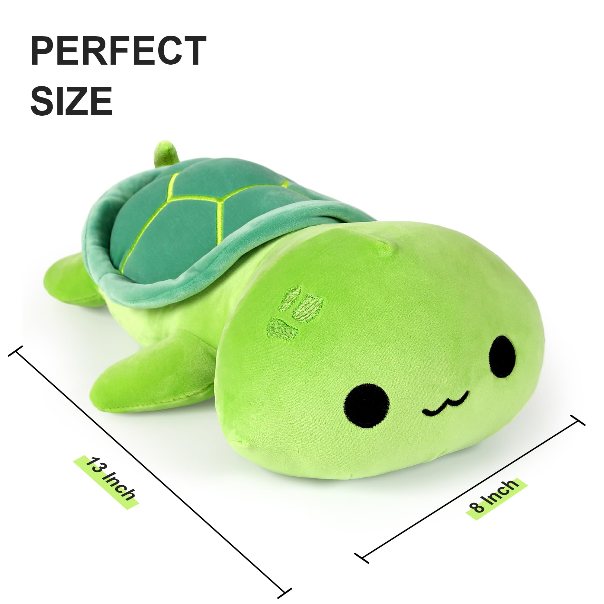 Foto 6 pulgar | Almohada Onsoyours De Peluche Con Forma De Tortuga Y Salamandra, 33 Cm - Venta Internacional.