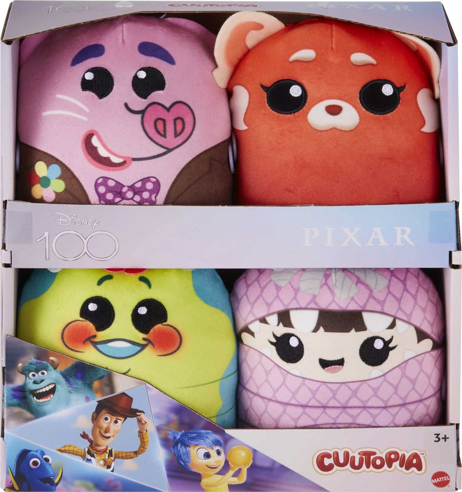 Foto 2 pulgar | Peluches Mattel Disney100 Pixar Pals Cuutopia 4 Personajes - Venta Internacional.