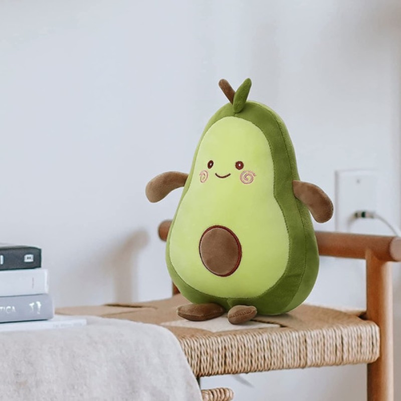 Foto 4 | Almohada De Felpa Con Forma De Aguacate Kawaii De 30 Cm, Extra Suave - Venta Internacional.