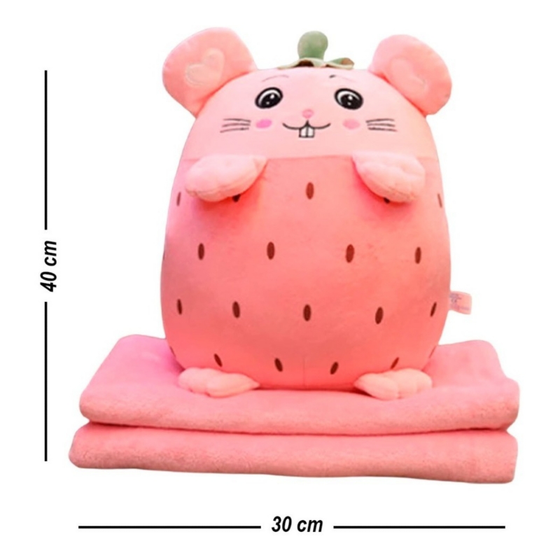 Foto 3 pulgar | Almohadas Cálidas De Felpa Con Diseños De Mantas De Frutas, 35 Cm - Venta Internacional.