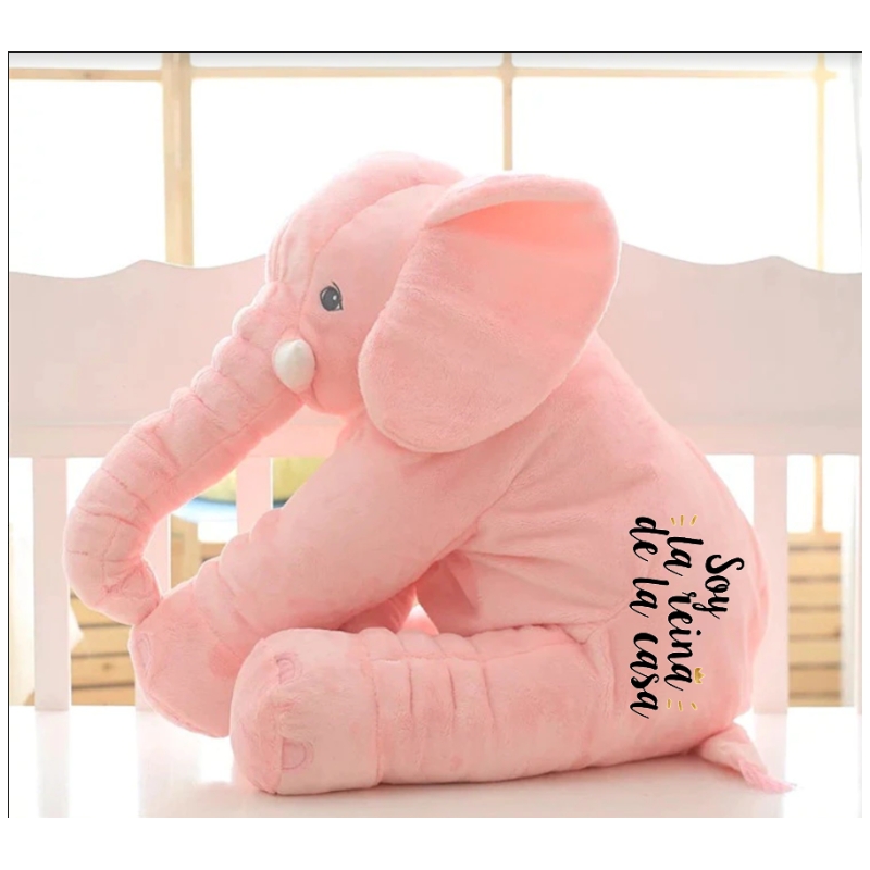 Foto 2 pulgar | Cojín De Felpa Con Forma De Elefante Con Manta Para Niños, Color Rosa - Venta Internacional.