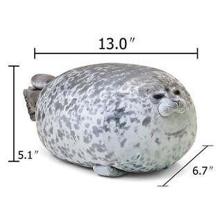 Foto 4 | Cojín De Felpa Seal Animal Para Niños, Color Gris - Venta Internacional.