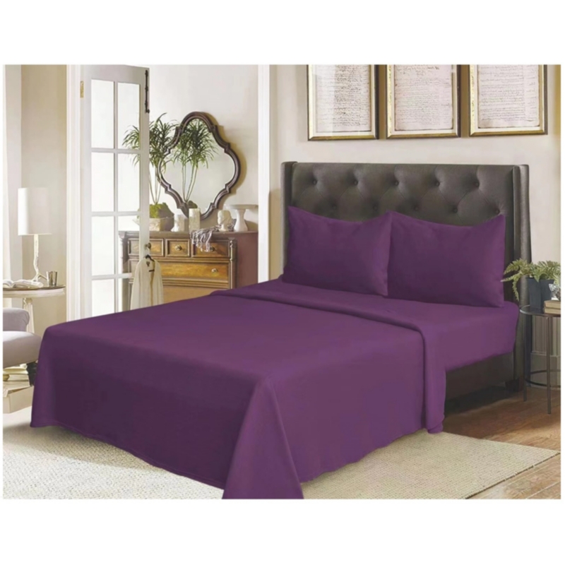 Foto 2 pulgar | Juego De Cama Fleece Savannas, 2 Plazas, Sábanas Polares De Color Morado - Venta Internacional.