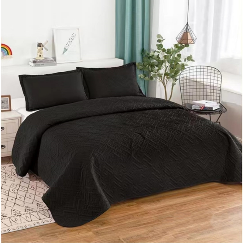 Foto 1 | Colcha De Verano De 2 Plazas De Poliéster Negro - Venta Internacional.