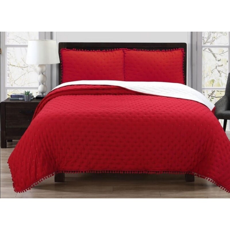 Colcha De Algodón Para 2 Asientos Y 2 Fundas De Almohada - Venta Internacional. $1,409