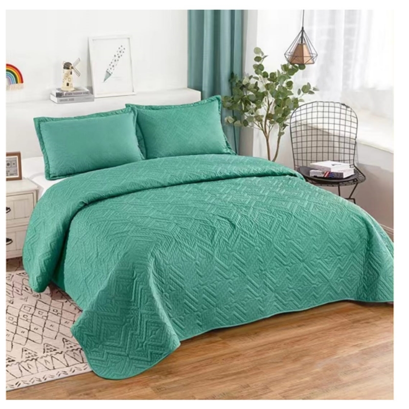 Foto 2 pulgar | Colcha de Verano de Poliéster Verde de 1.5 Plazas - Venta Internacional