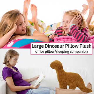 Foto 5 | Almohada Isaacalyx con Forma de Dinosaurio 60 cm de Felpa - Venta Internacional
