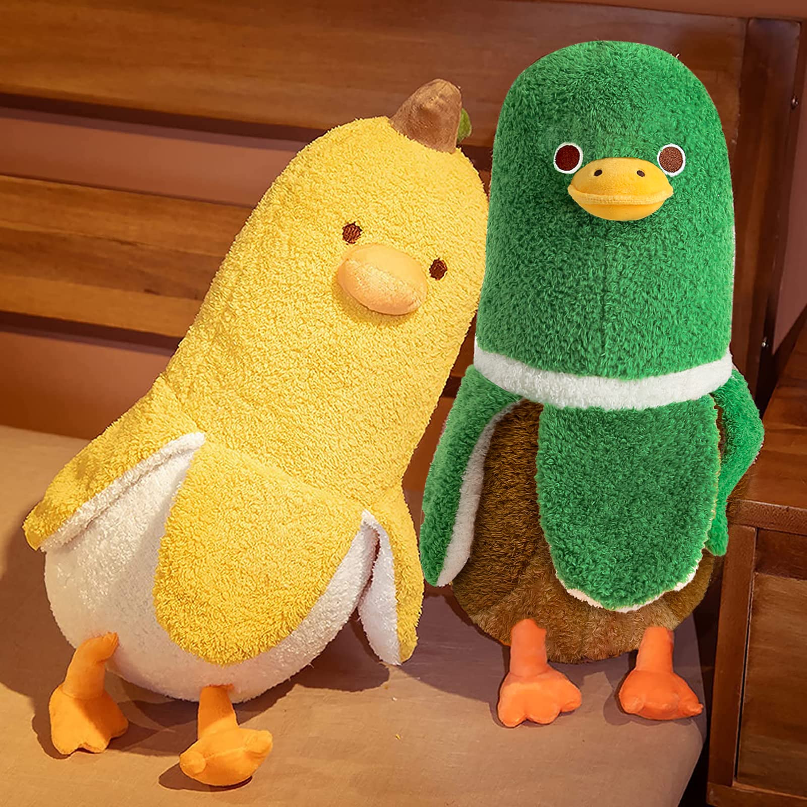 Foto 7 pulgar | Almohada de Peluche con Forma de Pato Verde - Venta Internacional