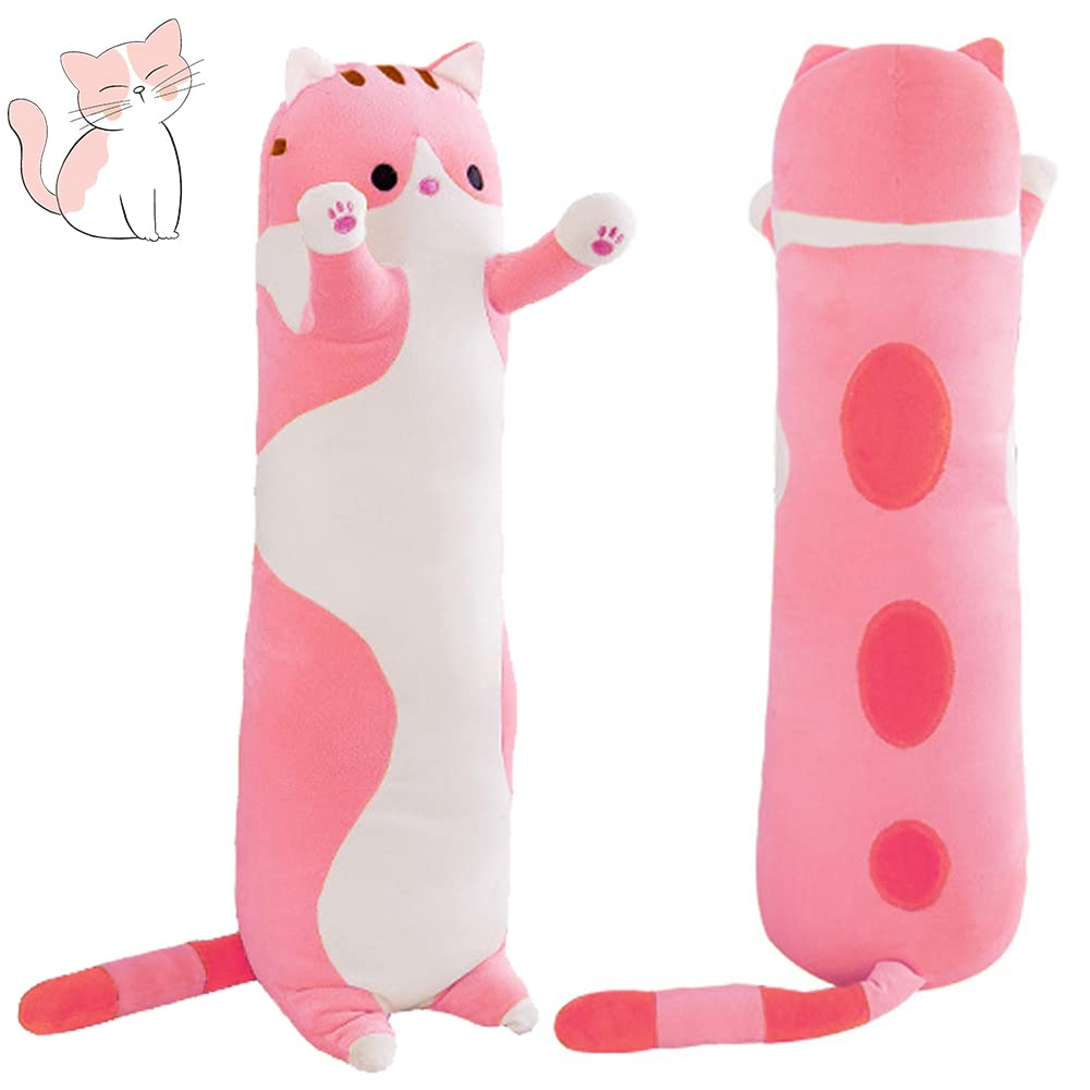 Foto 2 pulgar | Almohada De Peluche Para Muñecas Snowolf Cat Soft, 110 Cm, Con Algodón Rosa - Venta Internacional.