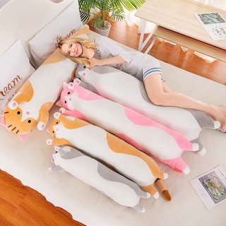 Foto 4 | Almohada De Peluche Para Muñecas Snowolf Cat Soft, 110 Cm, Con Algodón Rosa - Venta Internacional.