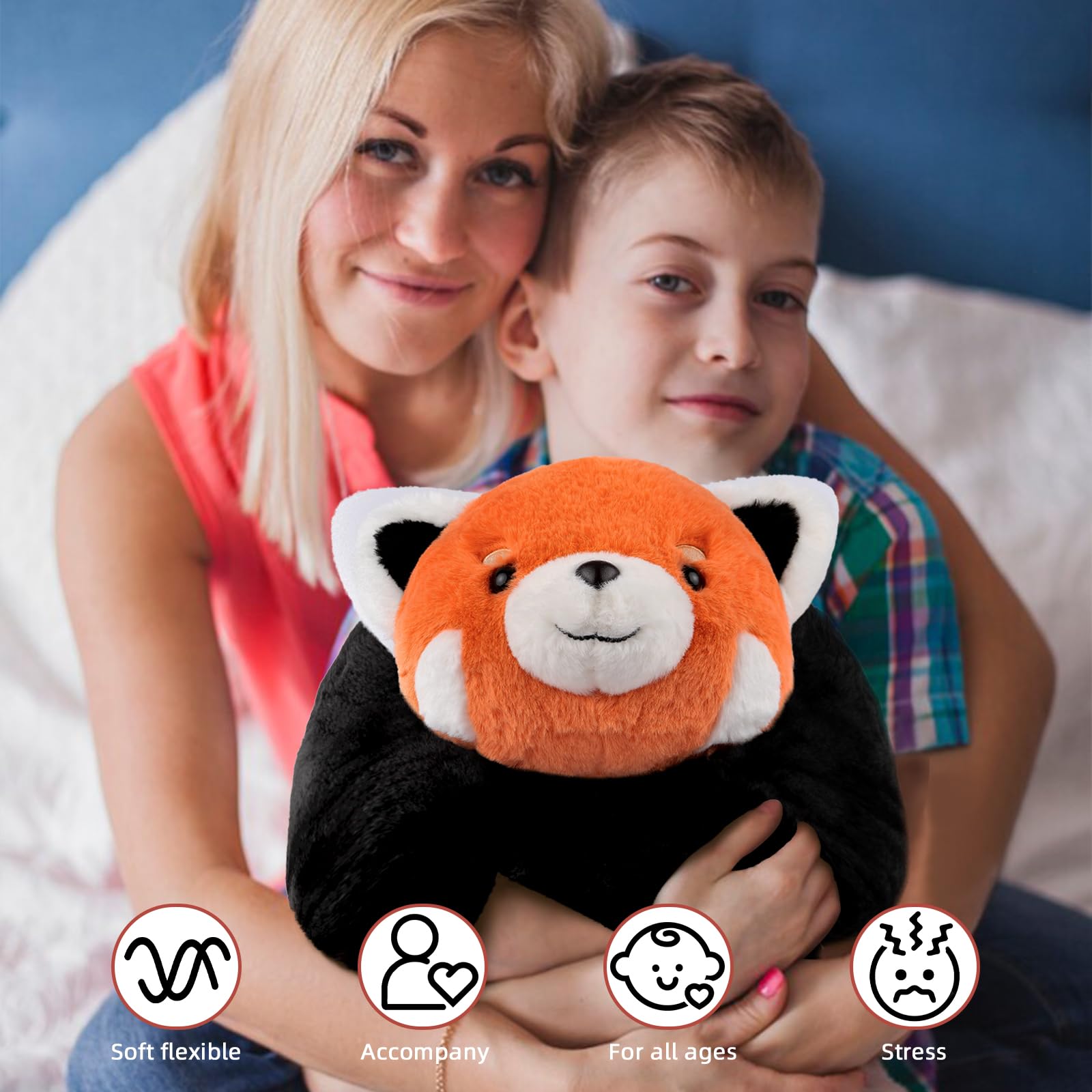 Foto 5 pulgar | Peluche Pesado Niuniudaddy Red Panda De 1,5 Kg - Venta Internacional.