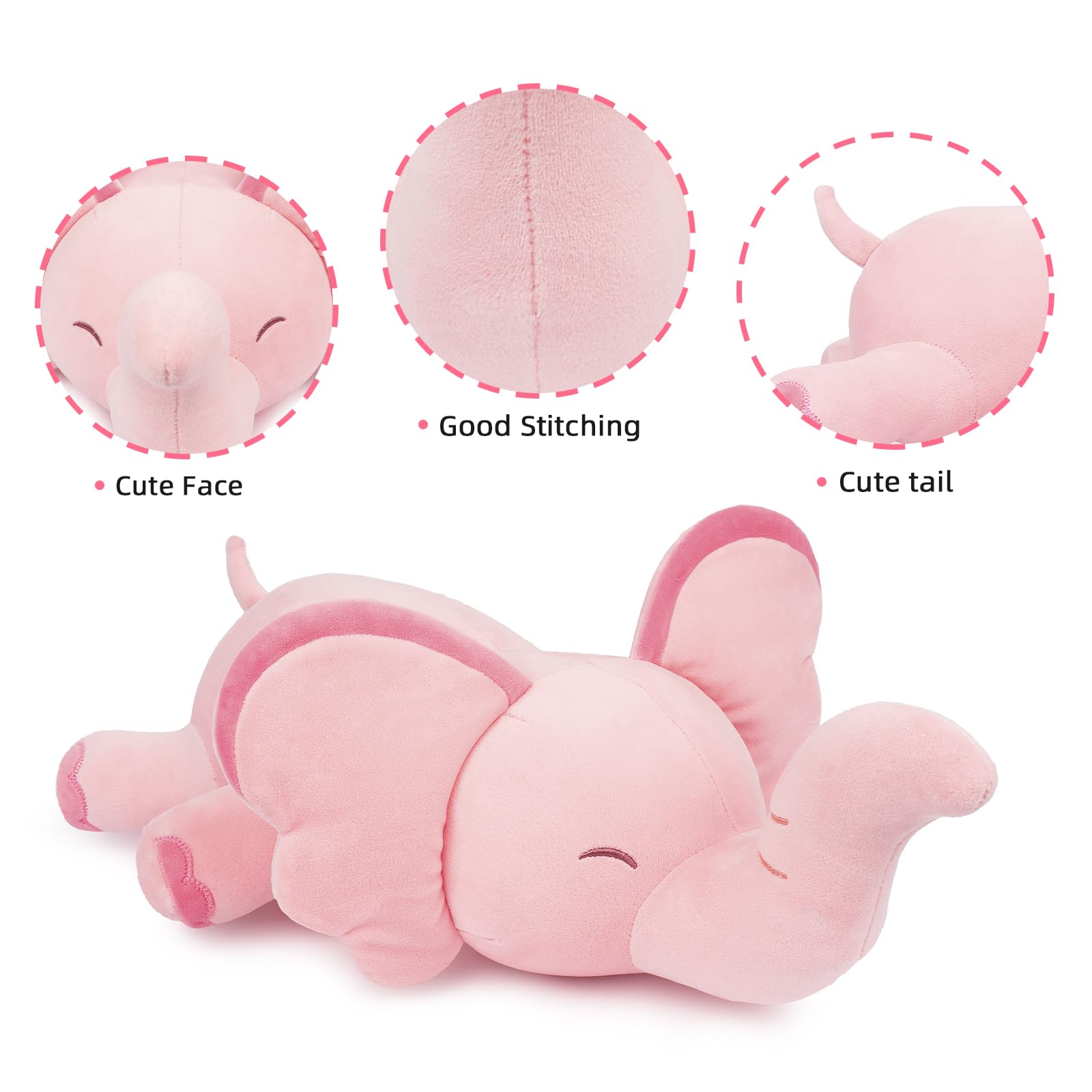 Foto 5 pulgar | Almohada de Peluche Niuniu Daddy Elephant de 38 Cm - Venta Internacional