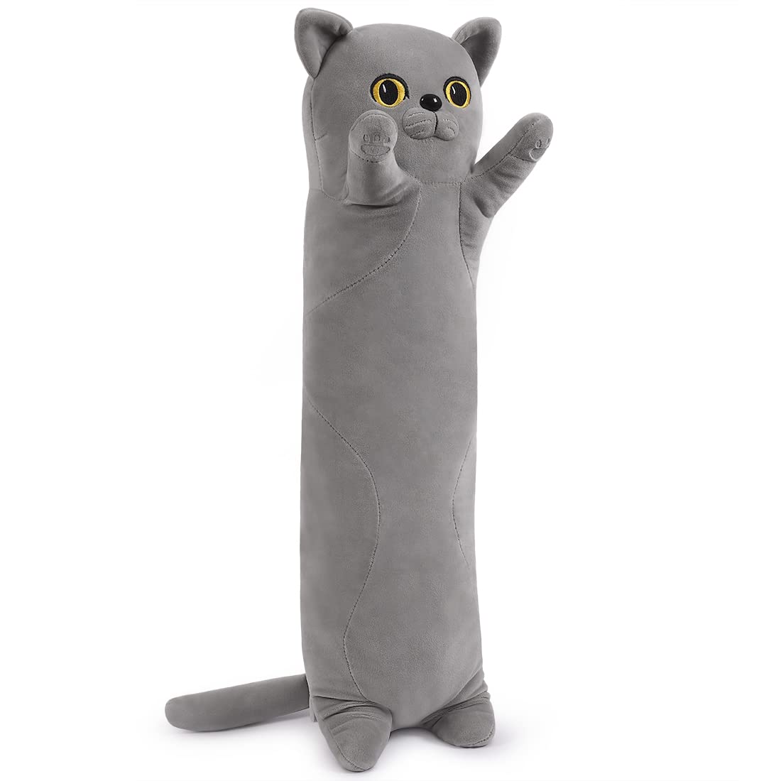 Foto 4 pulgar | Almohada Corporal de Peluche Snowolf British Shorthair Cat 120 cm - Venta Internacional.