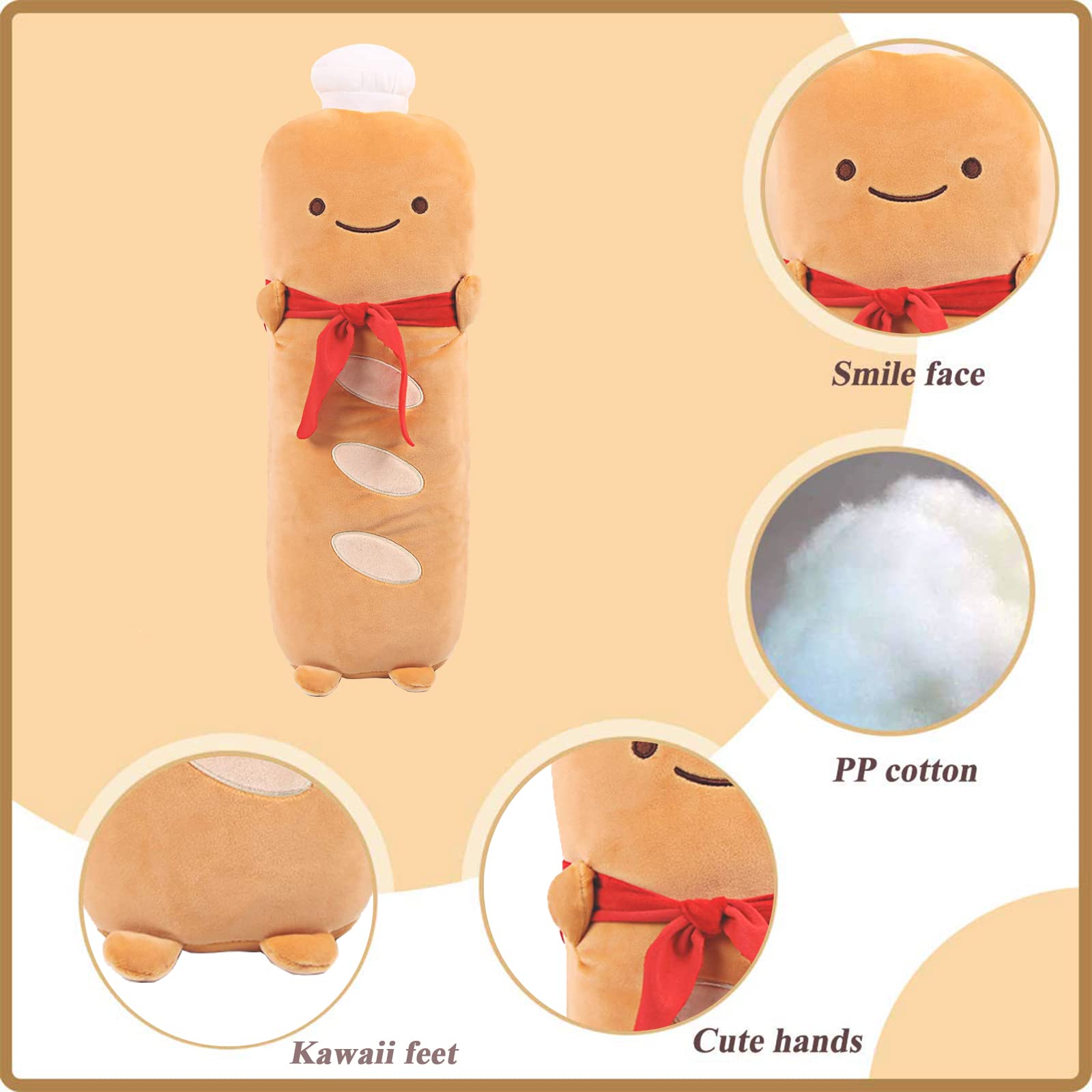 Foto 4 pulgar | Almohada de Peluche Vhyhcy Baguette Francesa - Venta Internacional