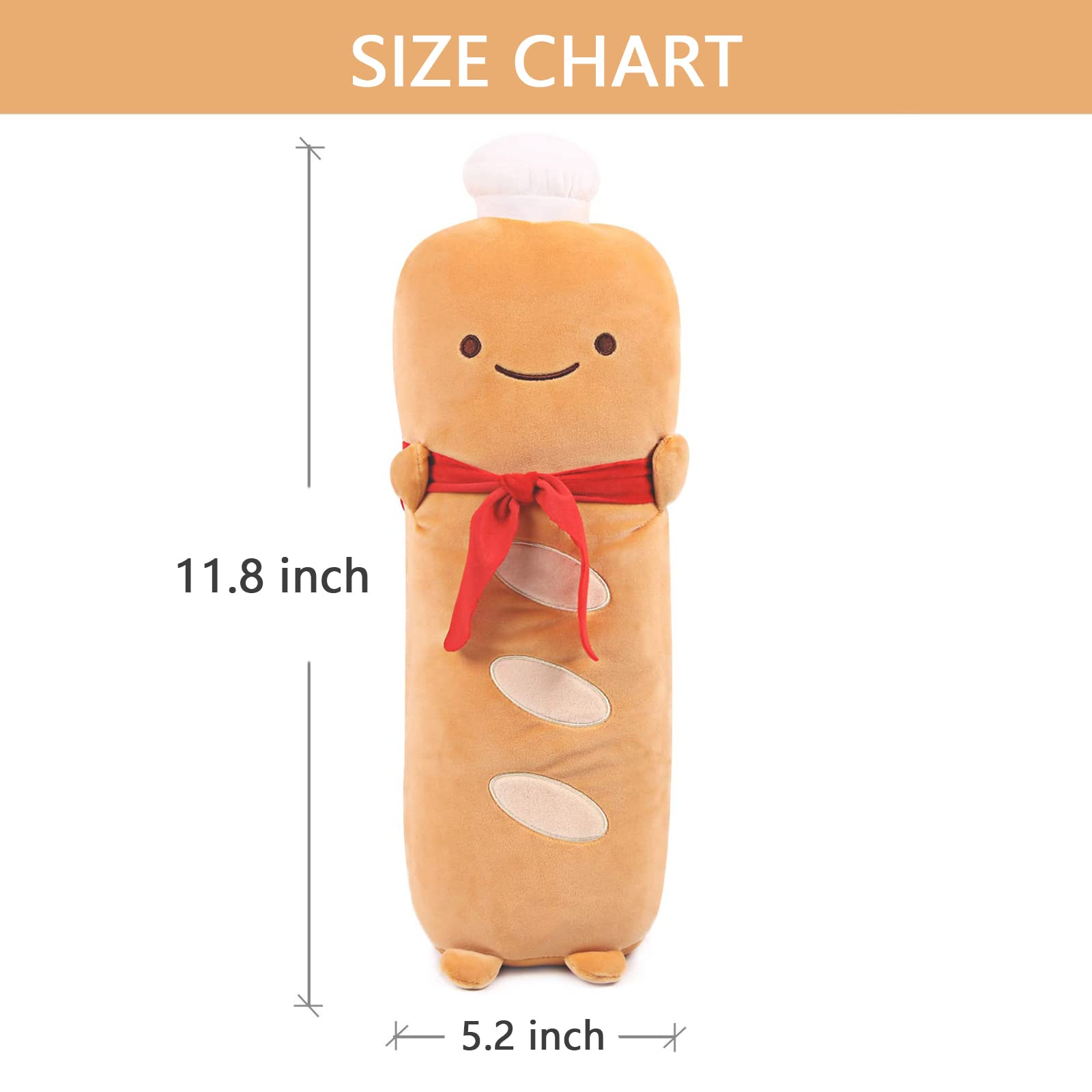 Foto 5 pulgar | Almohada de Peluche Vhyhcy Baguette Francesa - Venta Internacional