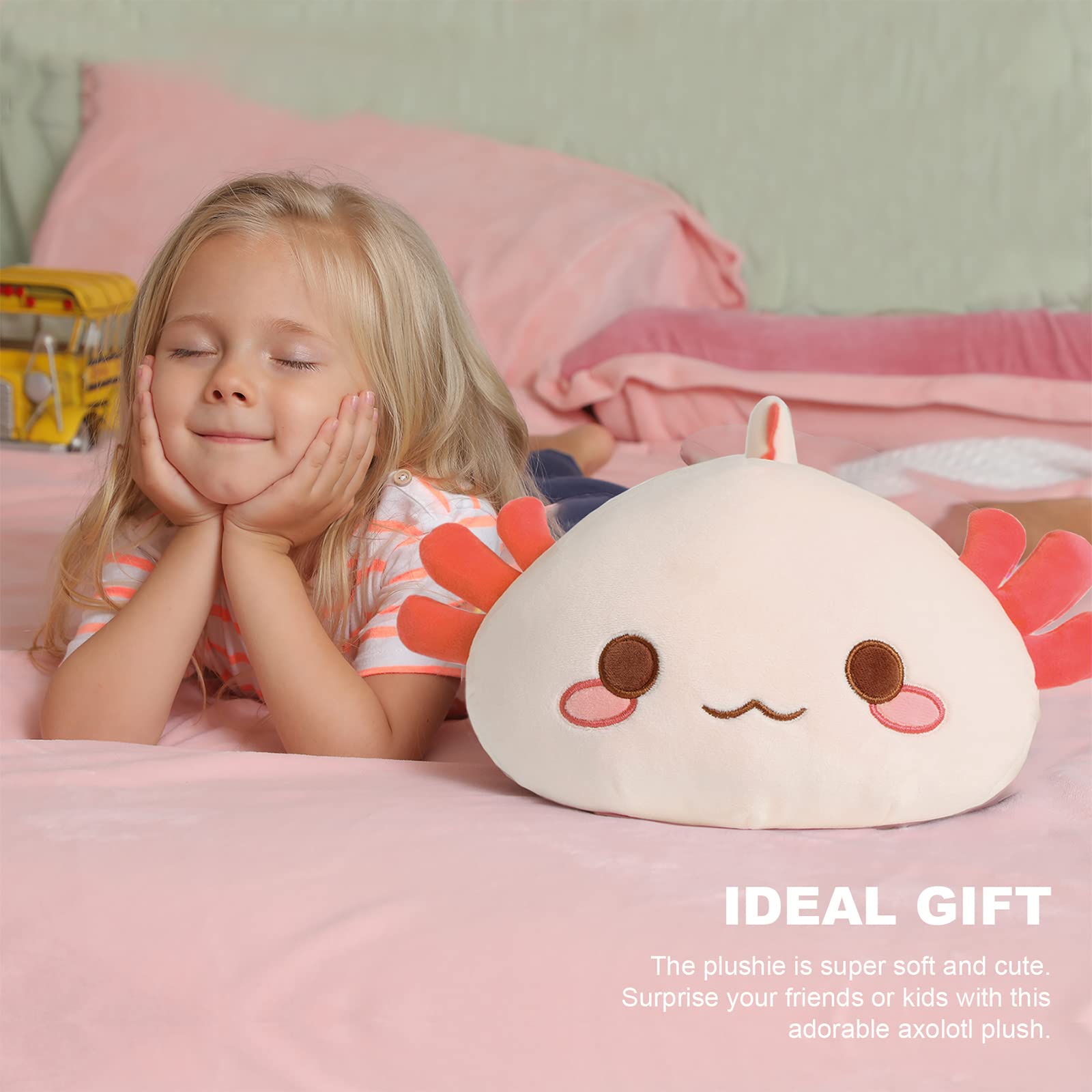 Foto 4 | Peluche Onsoyours Cute Axolotl Naranja 48 Cm Para Niños - Venta Internacional.