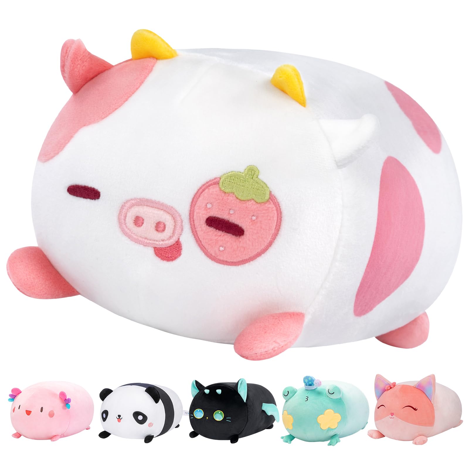 Almohada de Peluche Mewaii Vaca Fresa 20 Cm - Venta Internacional