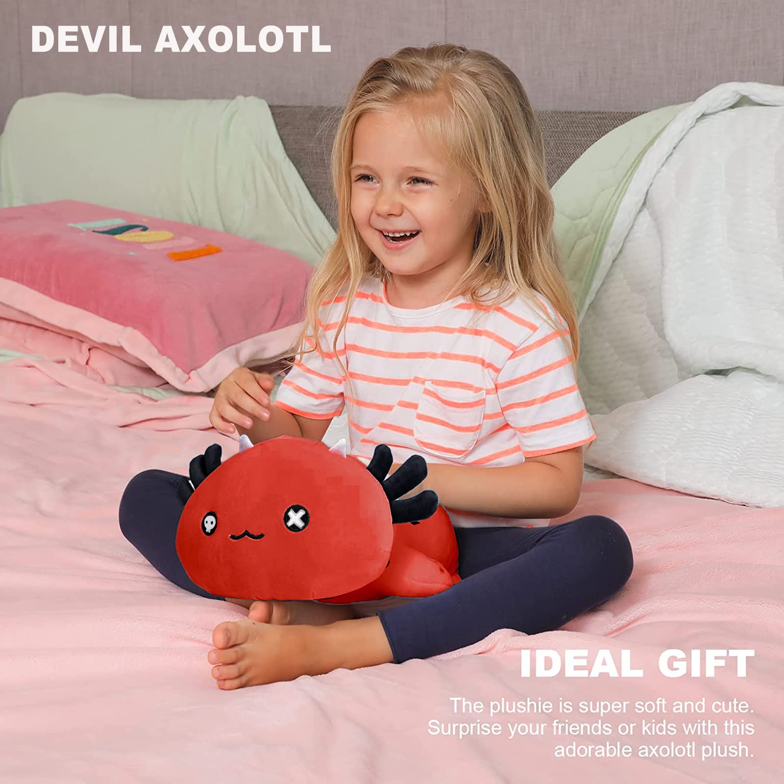 Foto 4 | Peluche Onsoyours Bonte Axolotl Bat Salamandra Para Niños - Venta Internacional.