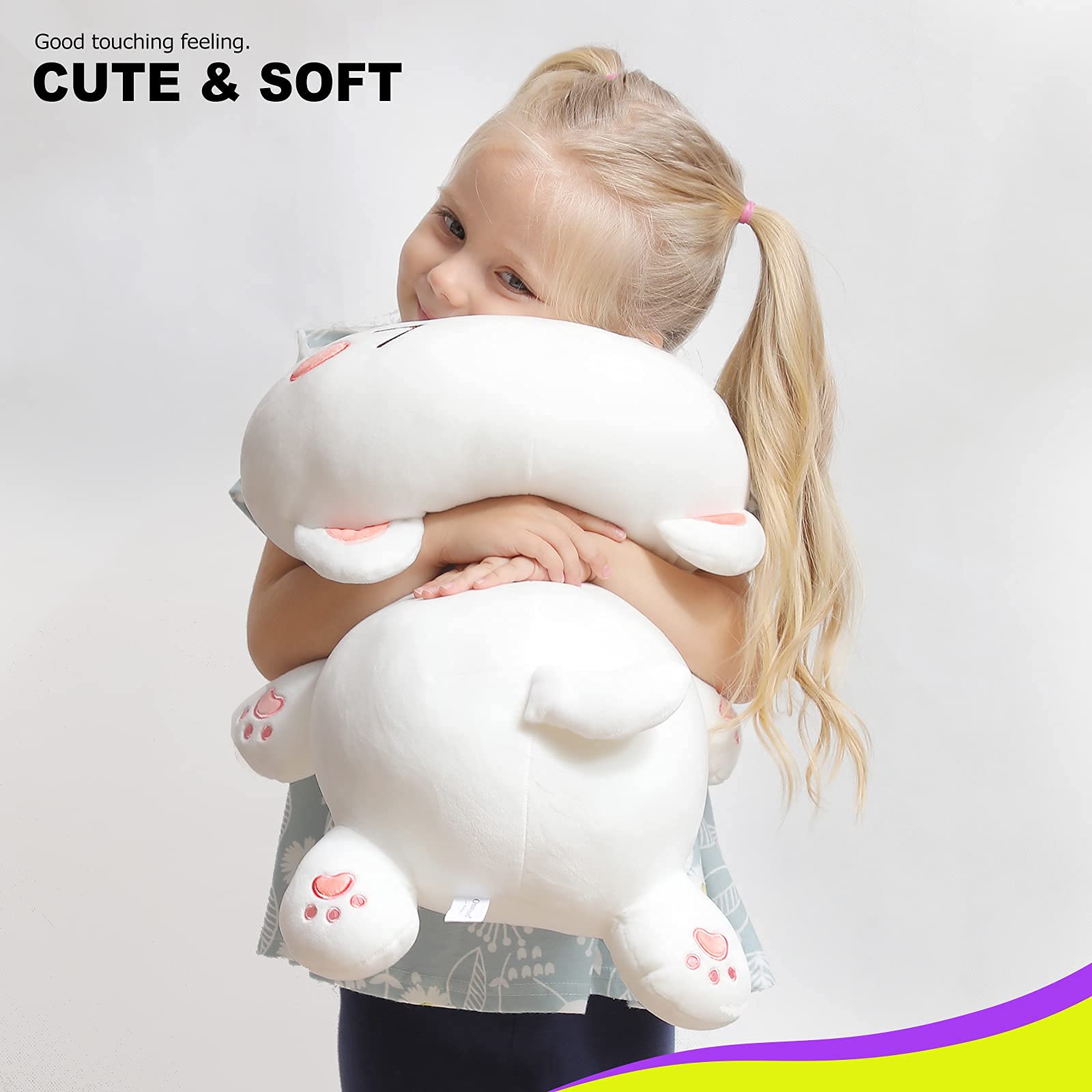 Foto 4 pulgar | Peluche de Gatito Onsoyours 48 cm Blanco - Venta Internacional