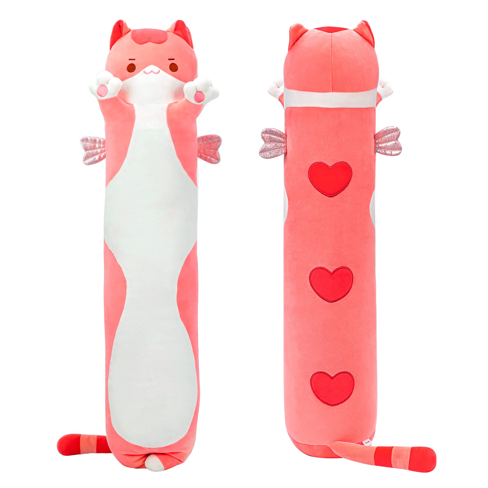 Almohada Corporal de Felpa Mewaii Long Cat Rosa 110 cm - Venta Internacional